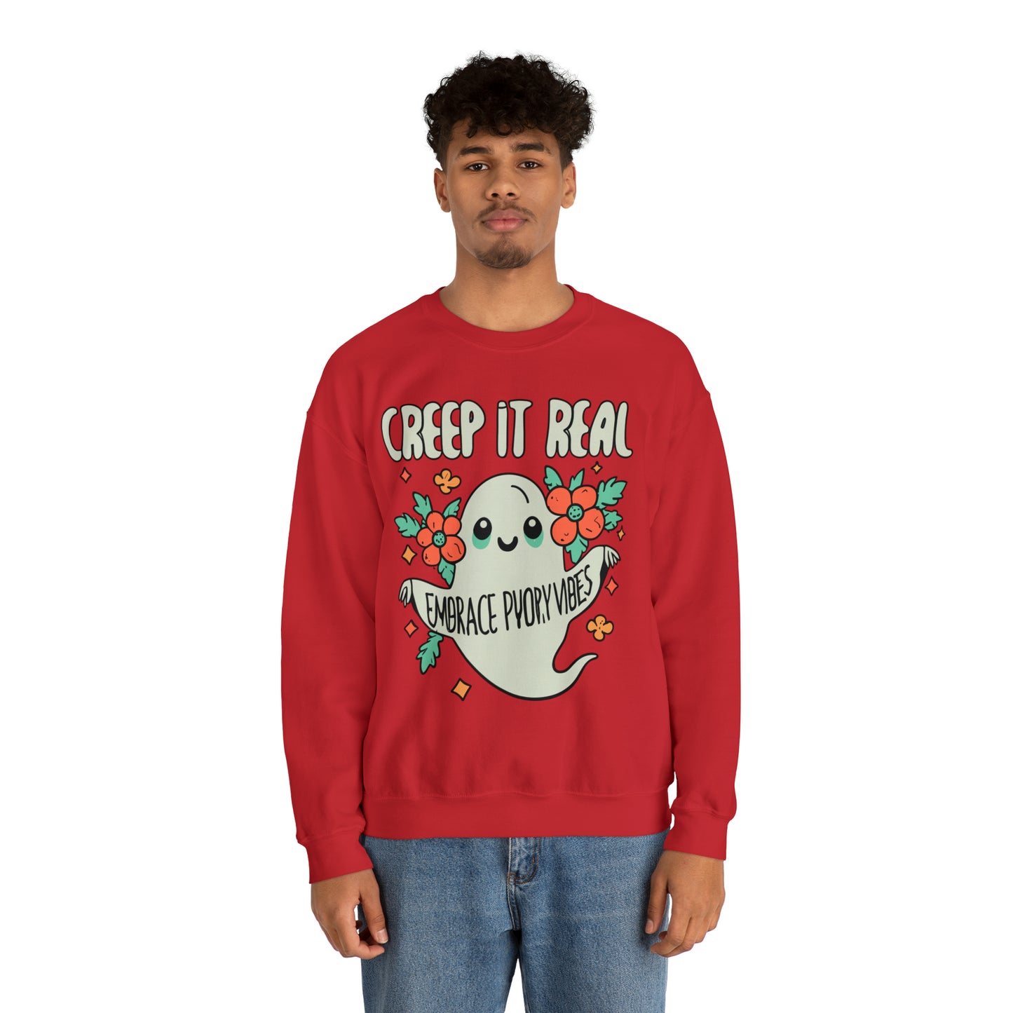 Creep It Real Sweatshirt, Spooky Season Halloween Sweatshirt, Winter Sweatshirt, Spooky Sweatshirt, Halloween Gifts