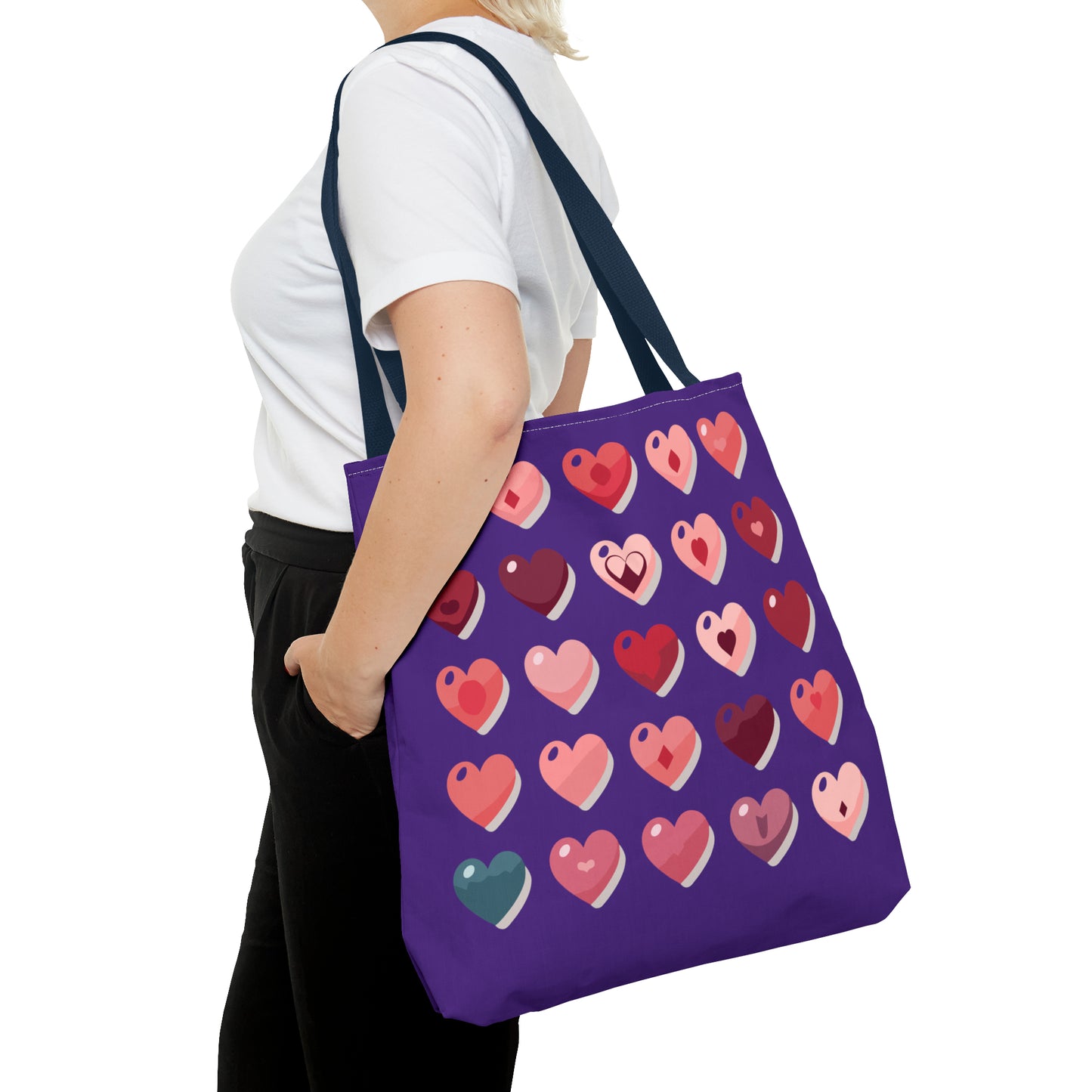 Valentine's purple Tote Bag (AOP)