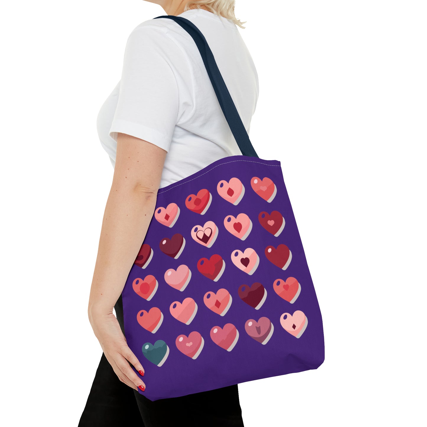 Valentine's purple Tote Bag (AOP)