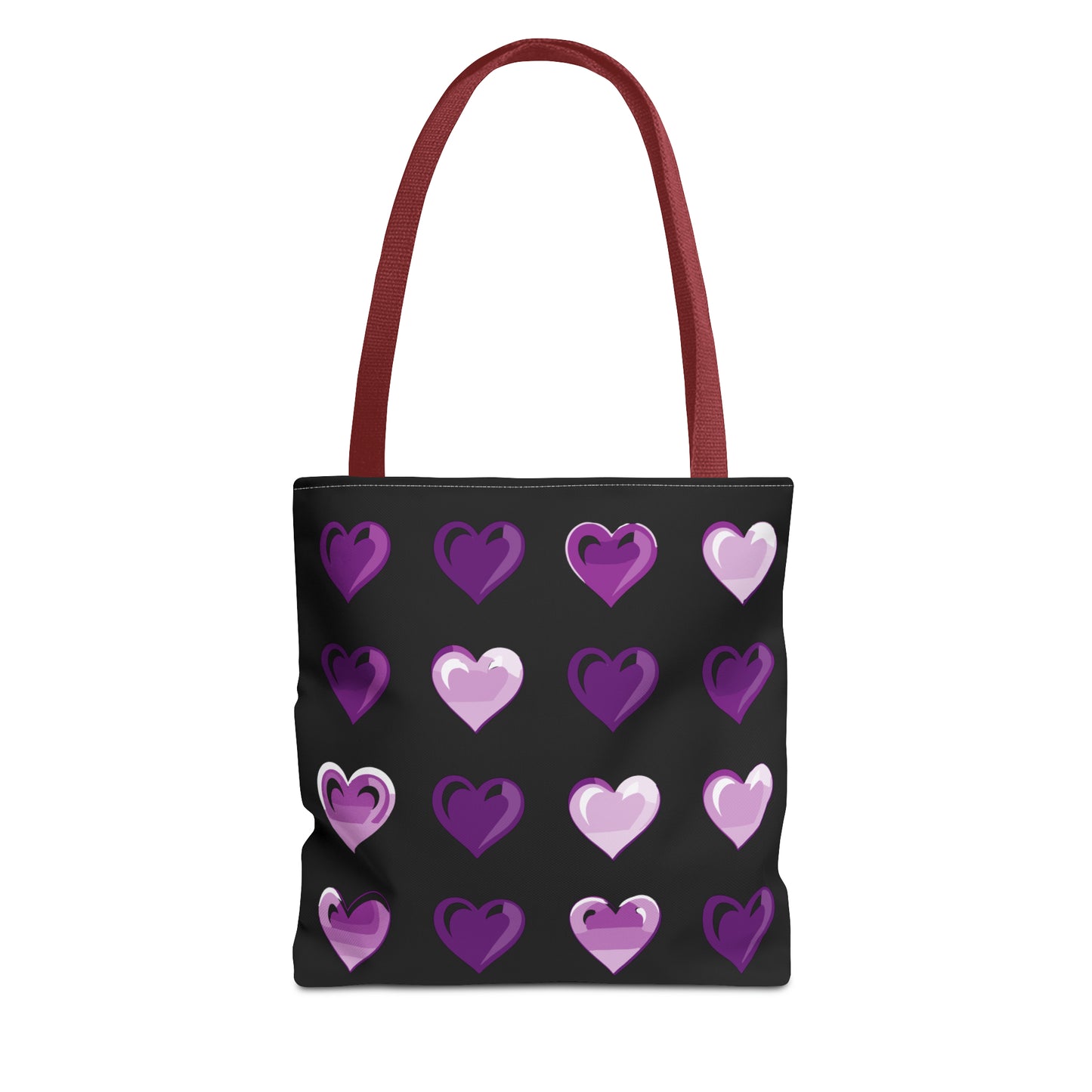 Valentine's black Tote Bag (AOP)