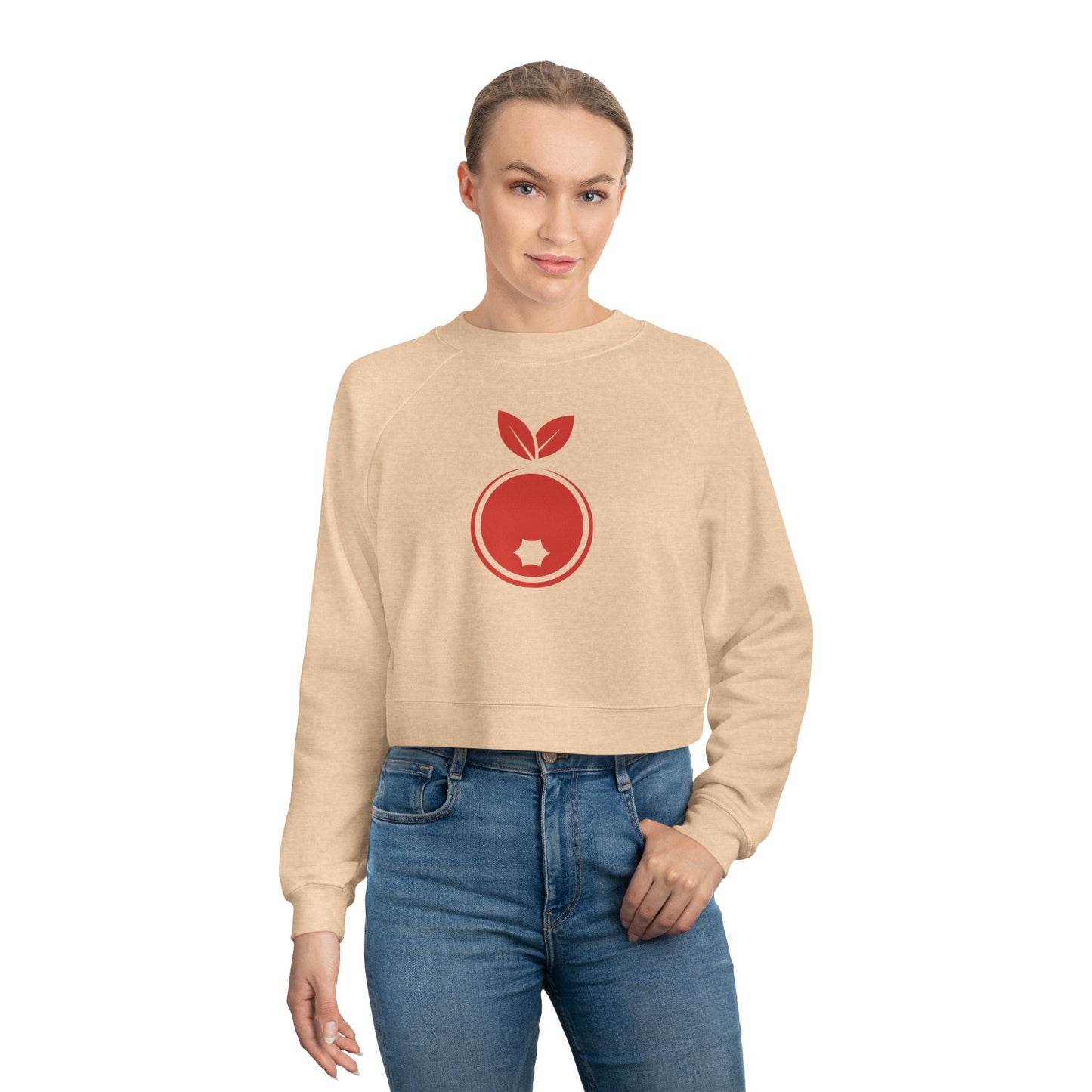 Strawberify Women's Cropped Fleece Pullover