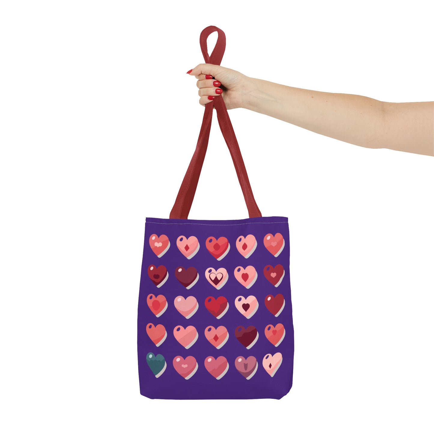 Valentine's purple Tote Bag (AOP)