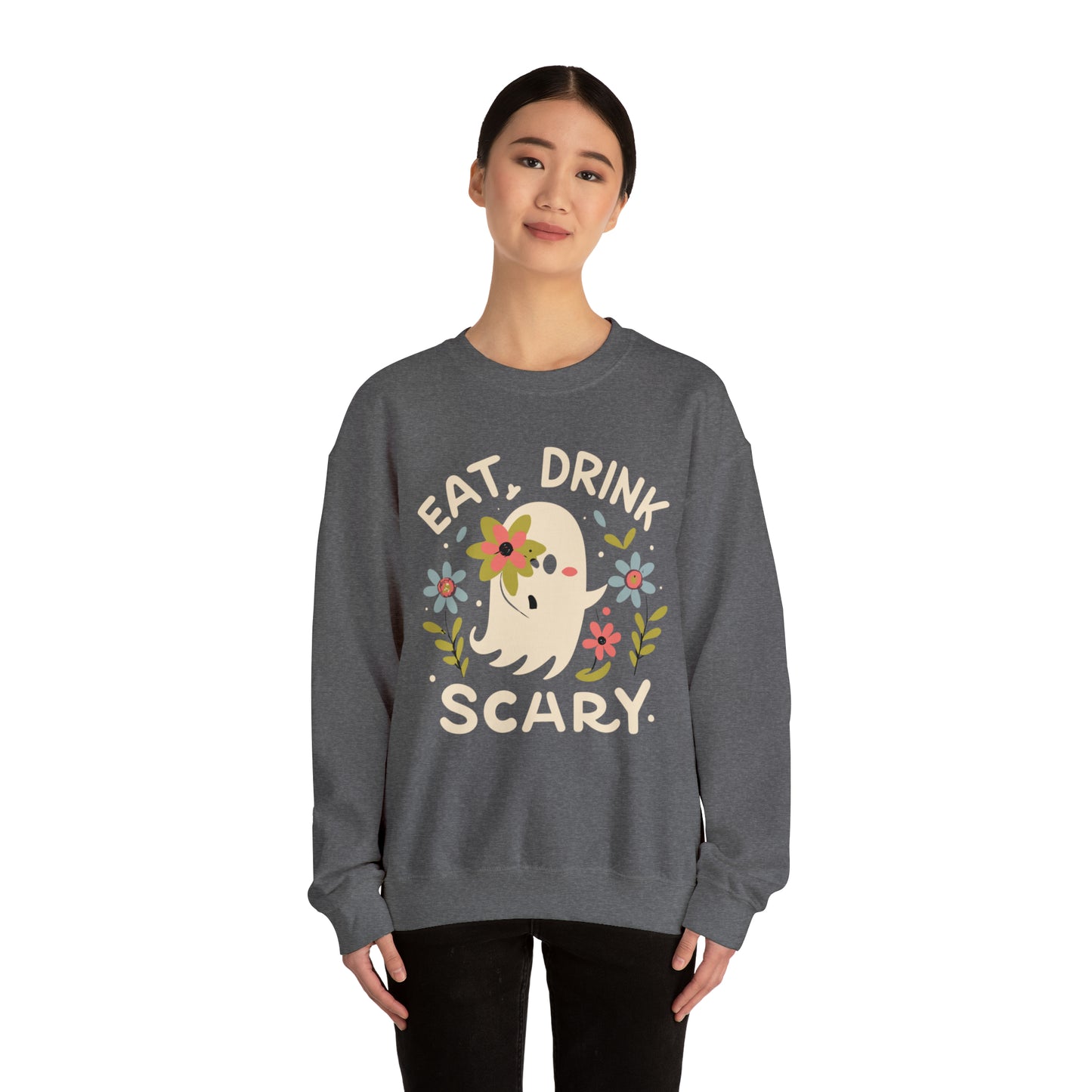 Halloween Eat, Drink Scary Spooky Sweatshirt, Spooky Season Halloween Sweatshirt, Halloween Costume, Spooky Sweatshirt, Halloween Gifts