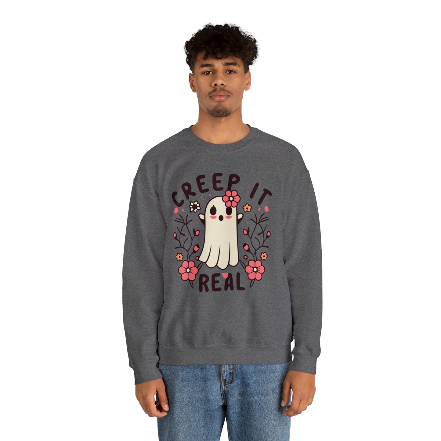 Creep It Real Sweatshirt, Spooky Season Halloween Sweatshirt, Winter Sweatshirt, Spooky Sweatshirt, Halloween Gifts