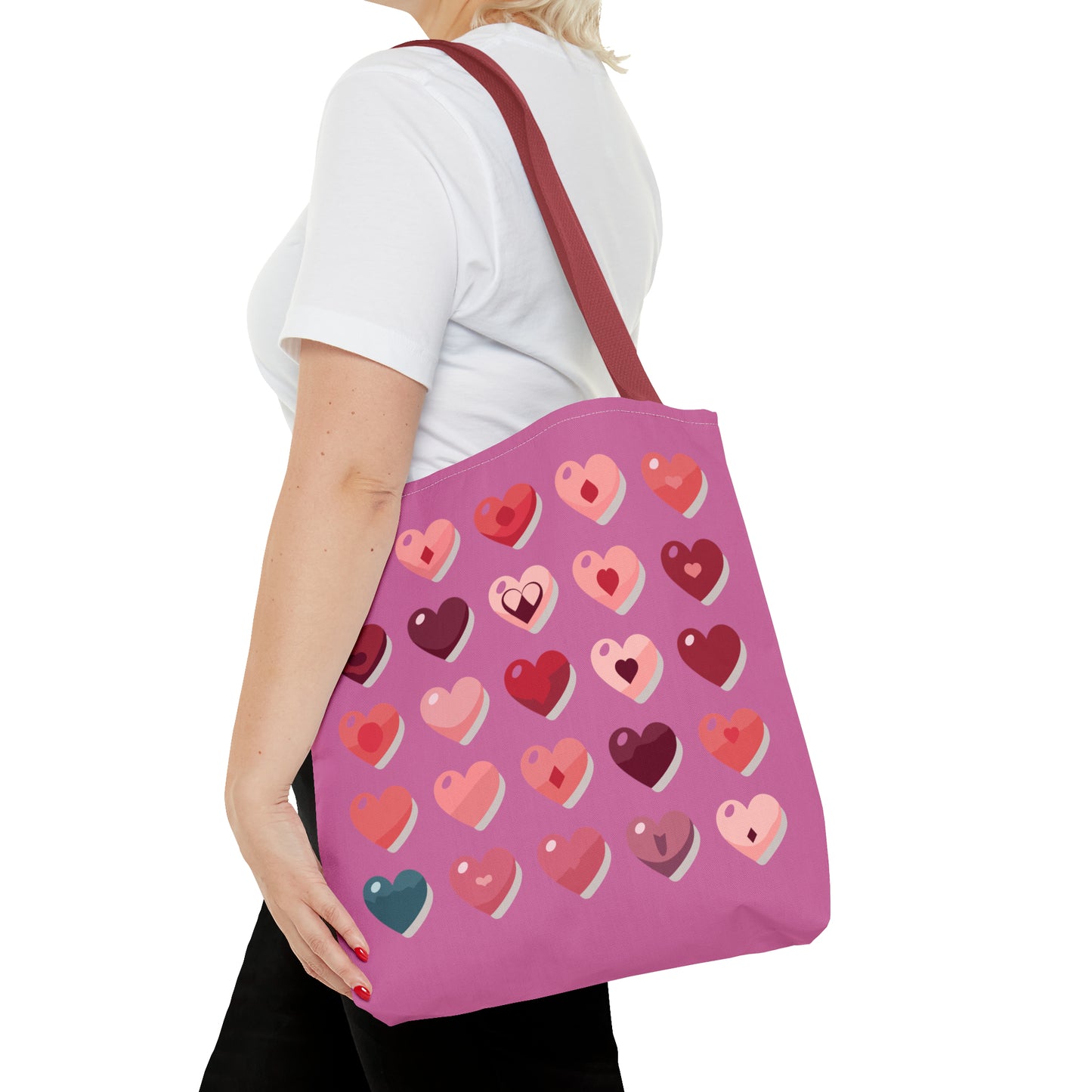 Valentine's light pink Tote Bag (AOP)