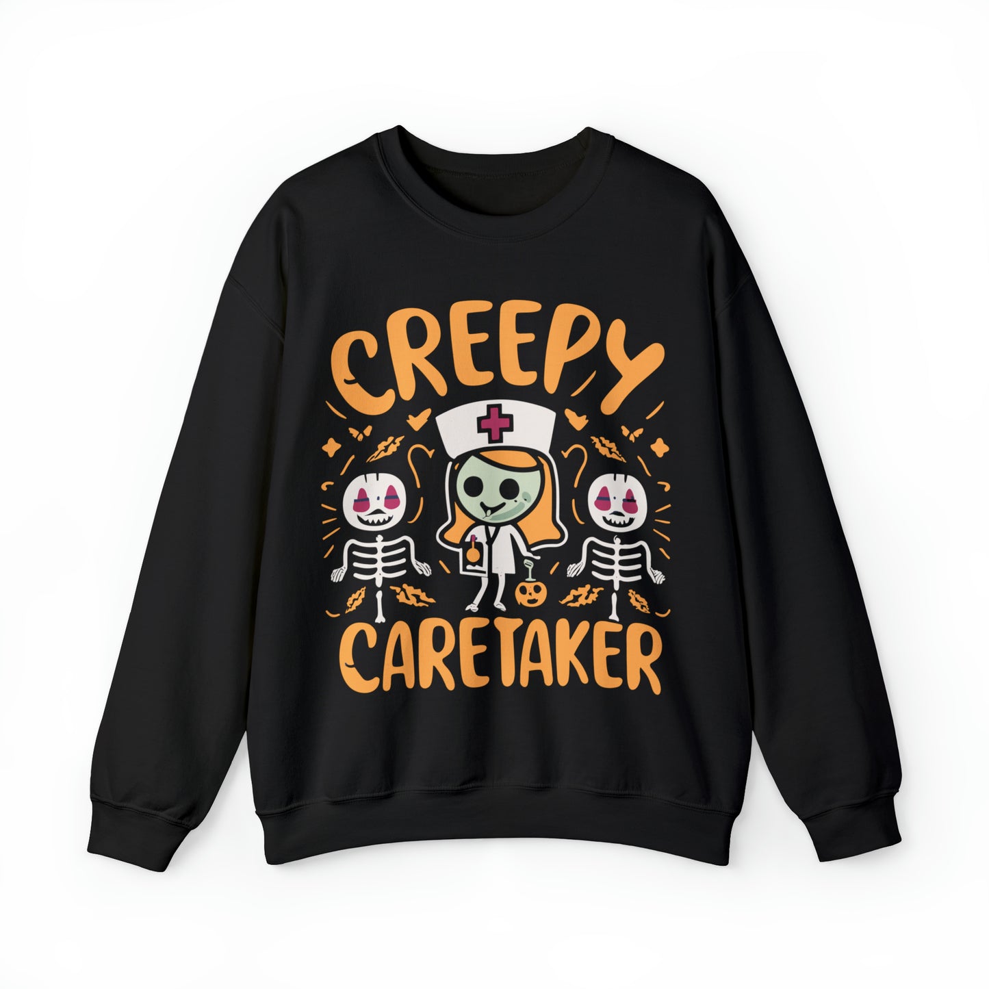 Creepy Caretaker Nurse Halloween Sweatshirt, Spooky Season Halloween Sweatshirt, Halloween Costume, Spooky Sweatshirt, Halloween Gifts