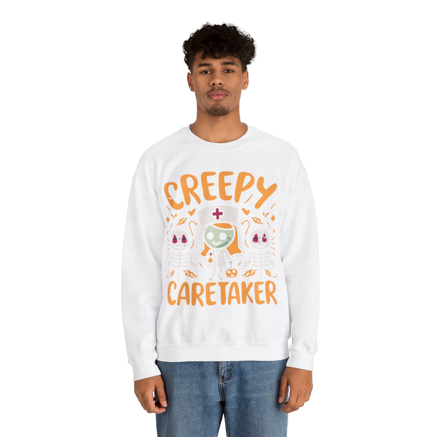 Creepy Caretaker Nurse Halloween Sweatshirt, Spooky Season Halloween Sweatshirt, Halloween Costume, Spooky Sweatshirt, Halloween Gifts