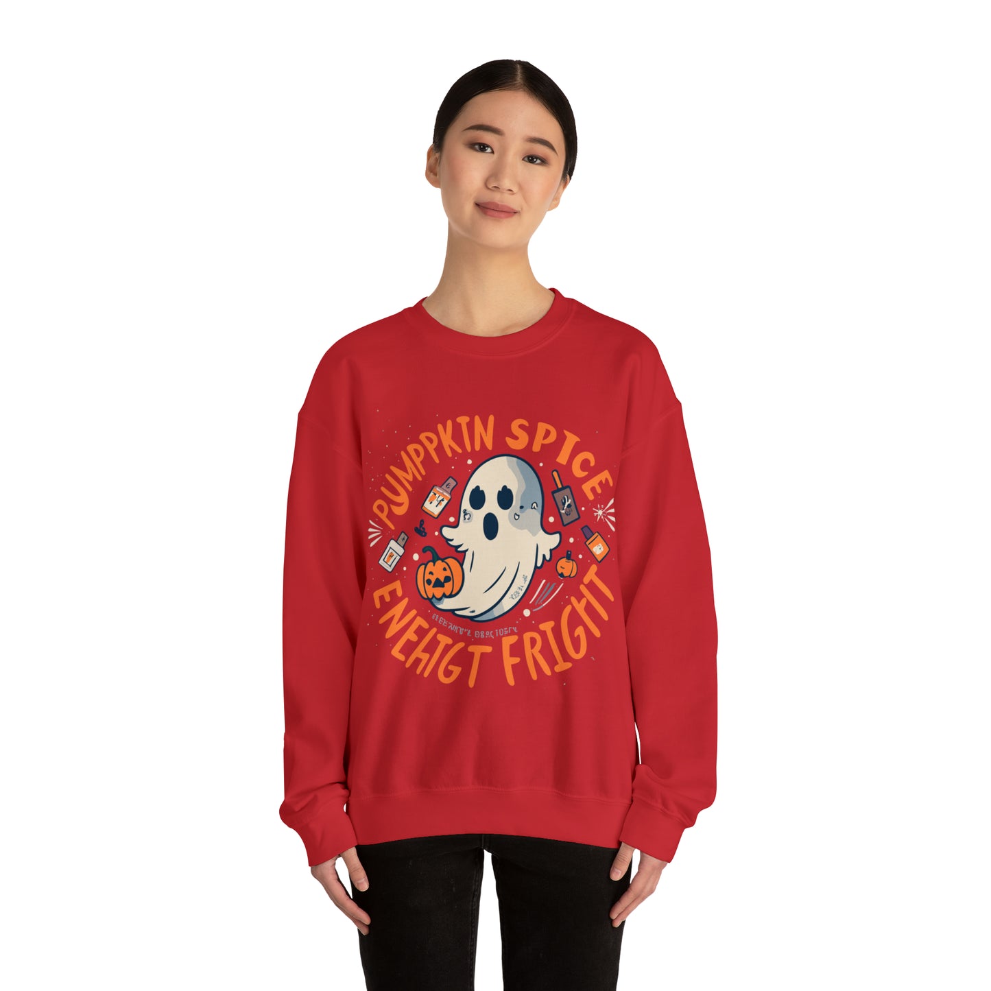 Pumpkin Spice Fright Sweatshirt, Spooky Season Halloween Sweatshirt, Halloween Costume, Spooky Sweatshirt, Halloween Gifts