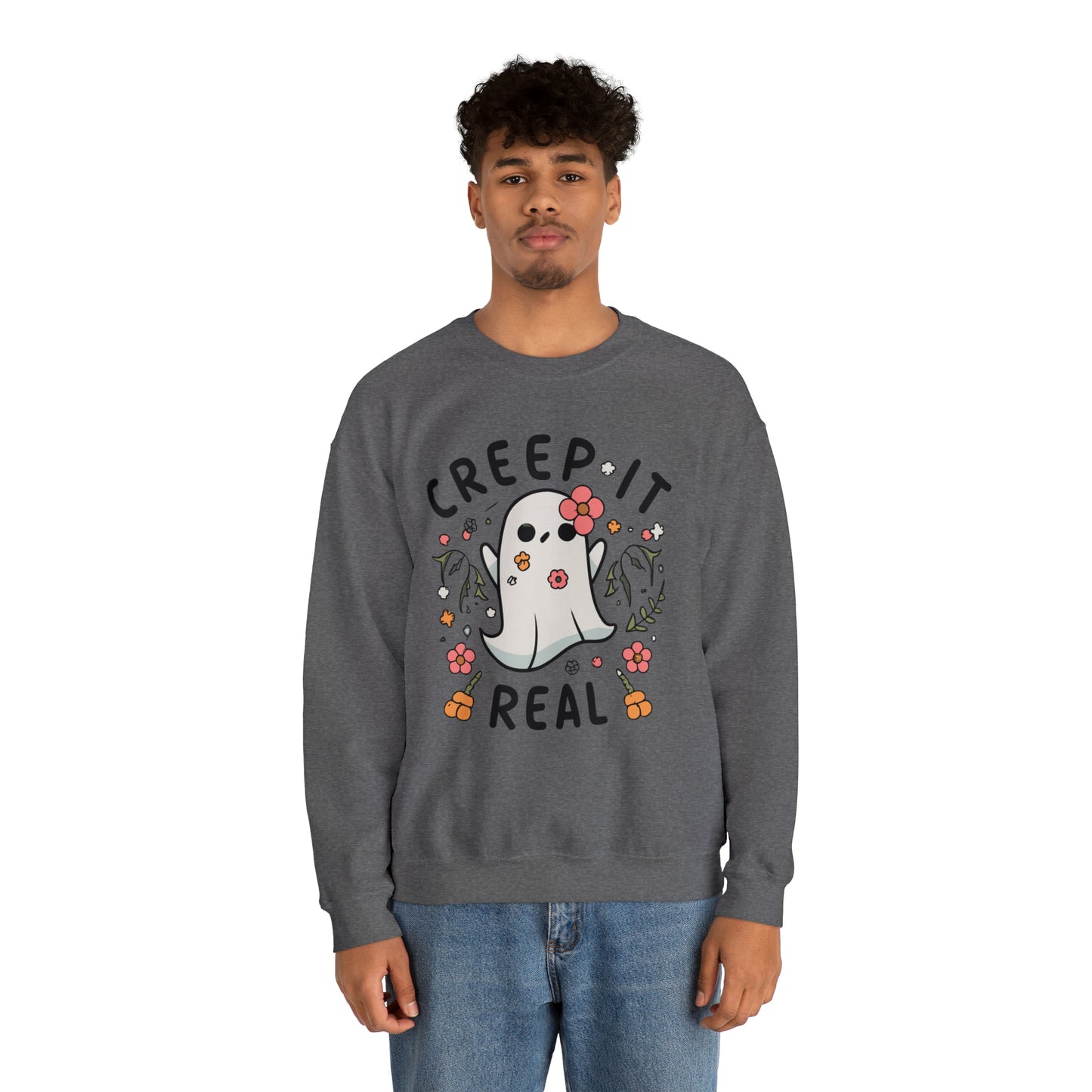 Creep It Real Sweatshirt, Spooky Season Halloween Sweatshirt, Halloween Costume, Spooky Sweatshirt, Halloween Gifts