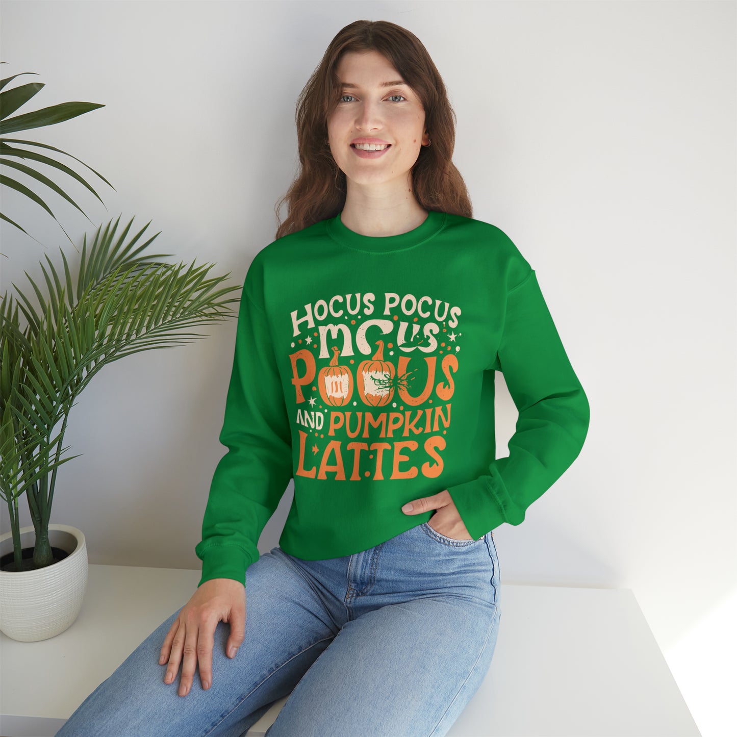 Hocus Pocus Pumpkin Lattes Halloween Sweatshirt, Spooky Season Halloween Sweatshirt, Halloween Costume, Spooky Sweatshirt, Halloween Gifts