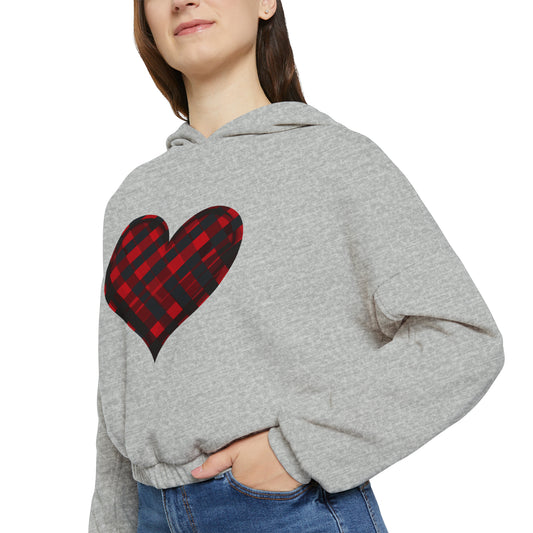 Valentine's best Gift, Women's Cinched Bottom Hoodie