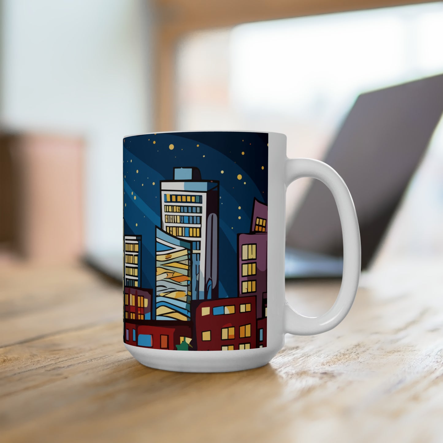 NYC in Christmas decorations Ceramic Mug15oz