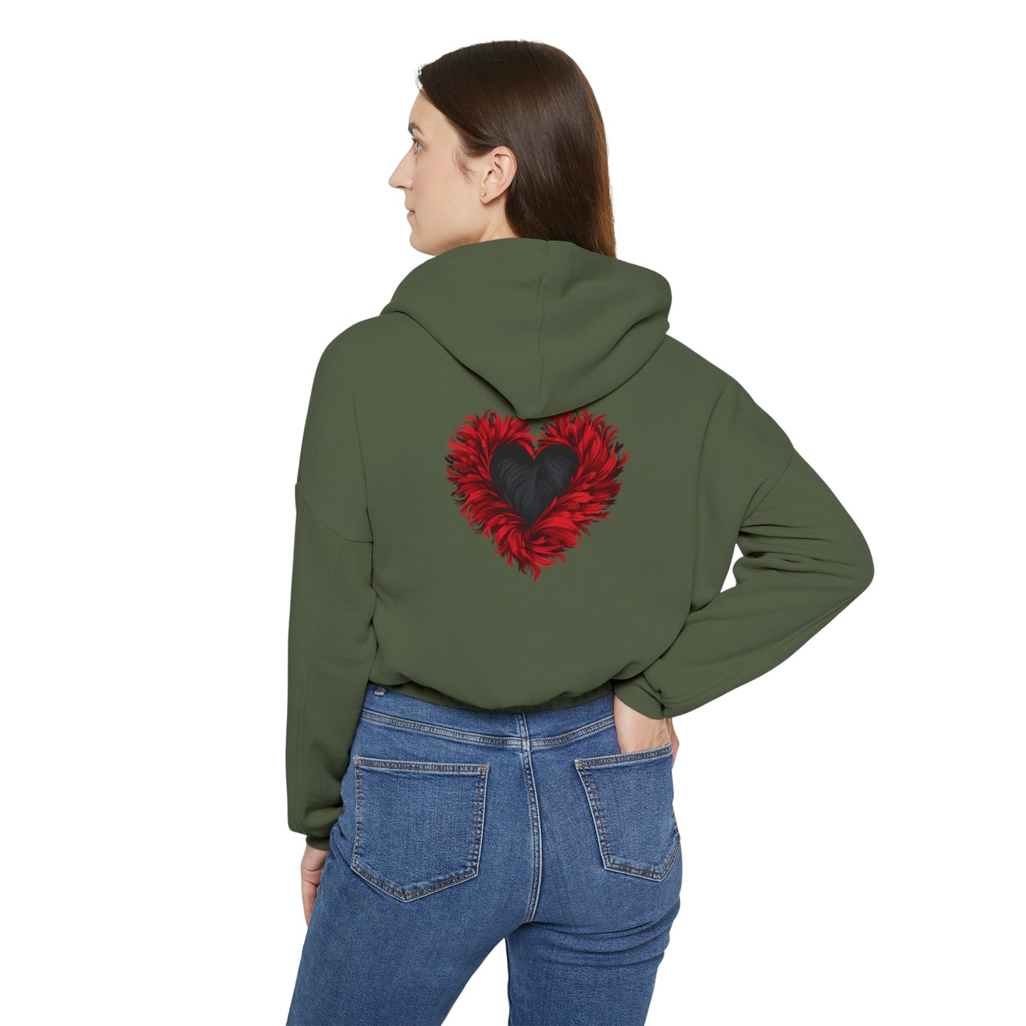 Valentine's best Gift, Women's Cinched Bottom Hoodie