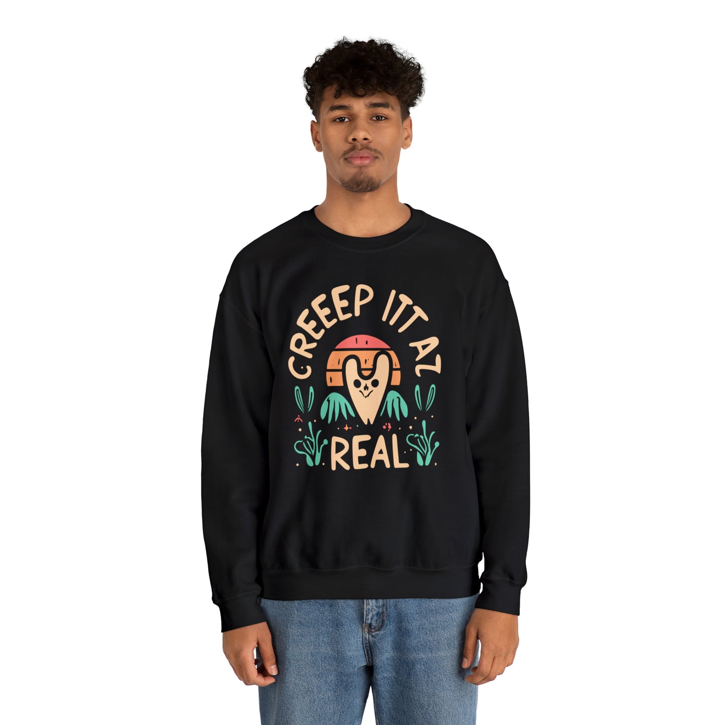 Creep It Real Halloween Sweatshirt, Spooky Season Halloween Sweatshirt, Halloween Costume, Spooky Sweatshirt, Halloween Gifts