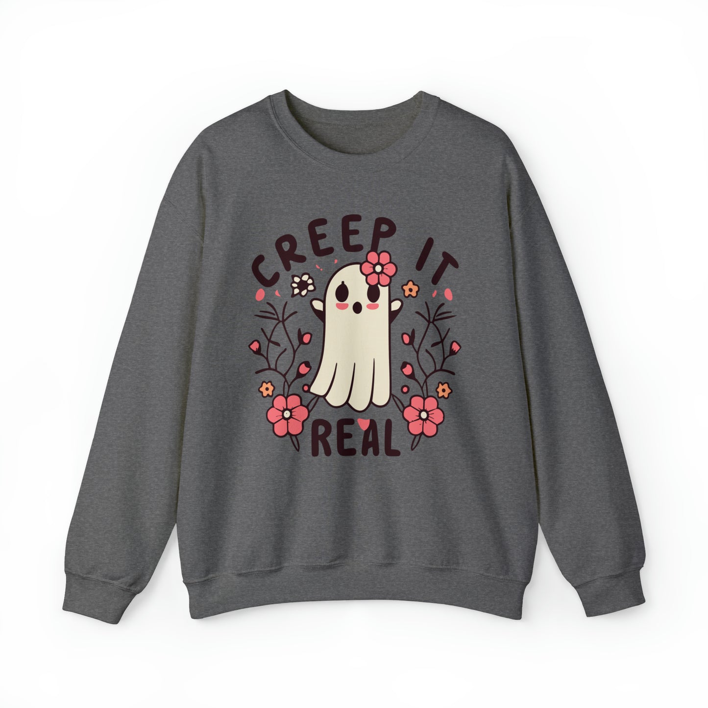 Creep It Real Sweatshirt, Spooky Season Halloween Sweatshirt, Winter Sweatshirt, Spooky Sweatshirt, Halloween Gifts