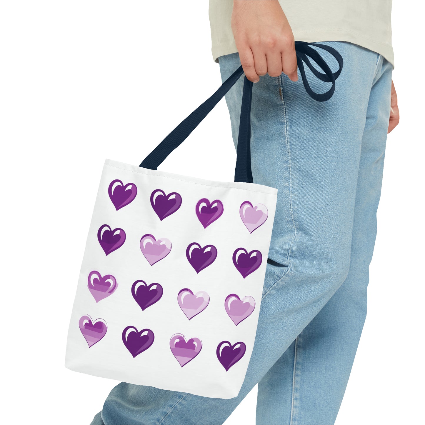 Valentine's white Tote Bag (AOP)