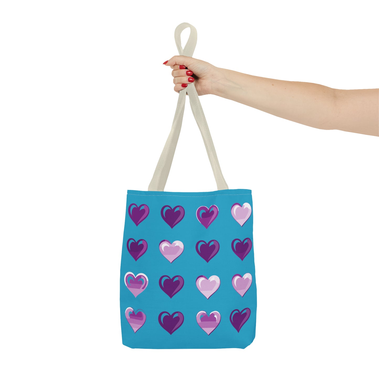 Valentine's Turquoise Tote Bag (AOP)