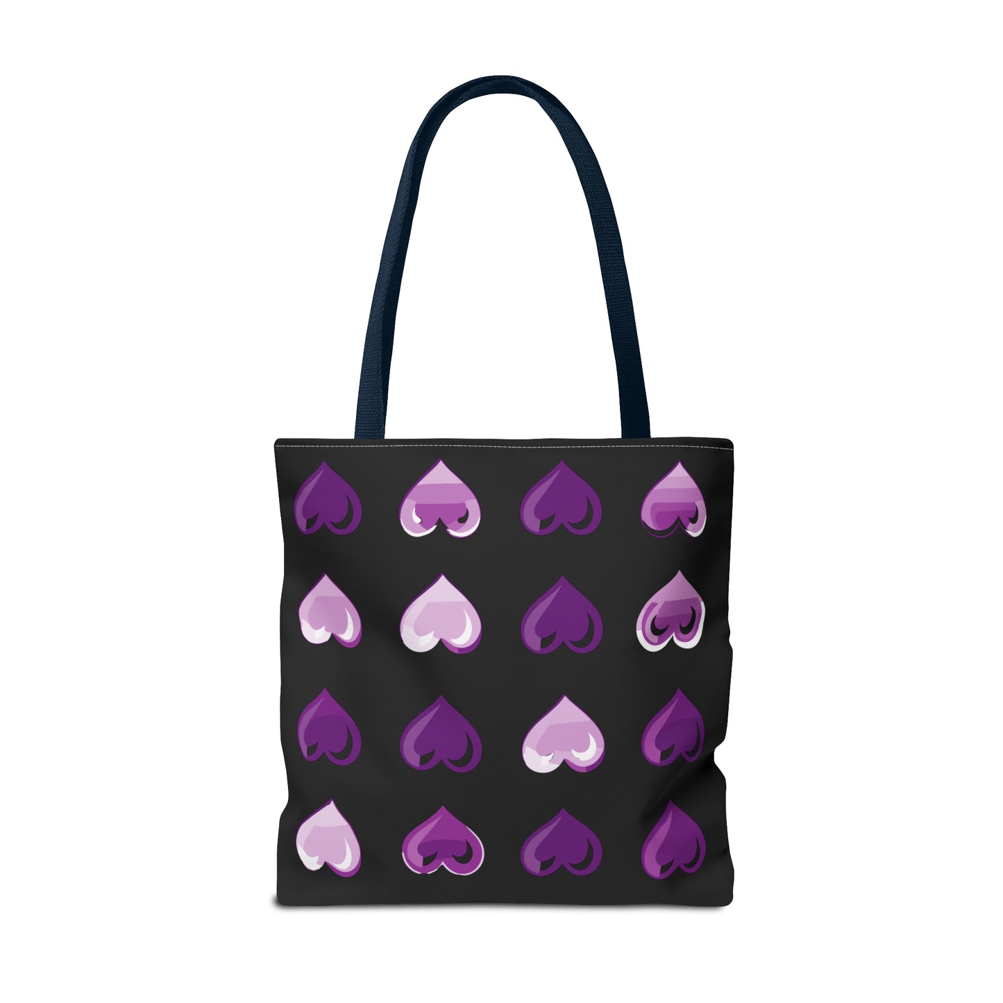 Valentine's black Tote Bag (AOP)