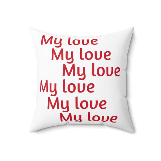 Valentine's day best home decor Spun Polyester Square Pillow