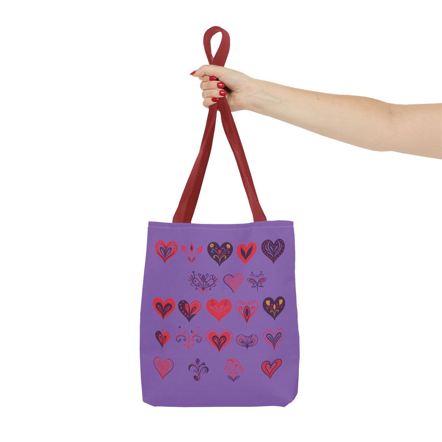 Valentine's light purple Tote Bag (AOP)