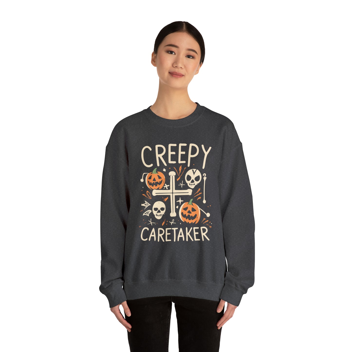 Creepy Caretaker Nurse Halloween Sweatshirt, Spooky Season Halloween Sweatshirt, Winter Sweatshirt, Spooky Sweatshirt, Halloween Gifts