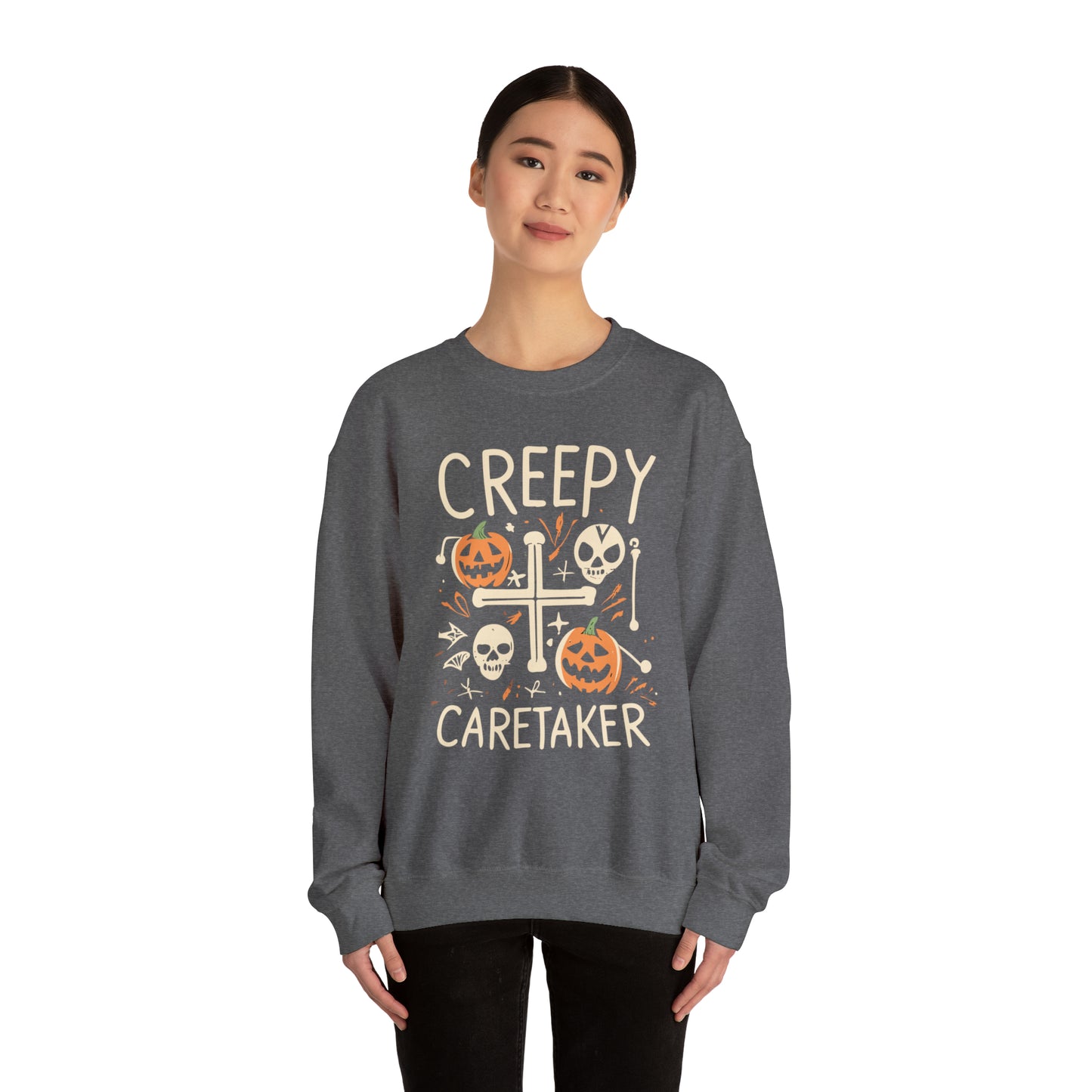 Creepy Caretaker Nurse Halloween Sweatshirt, Spooky Season Halloween Sweatshirt, Winter Sweatshirt, Spooky Sweatshirt, Halloween Gifts