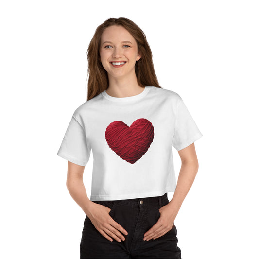 Champion Women's Heritage Cropped T-Shirt for valentine's day.