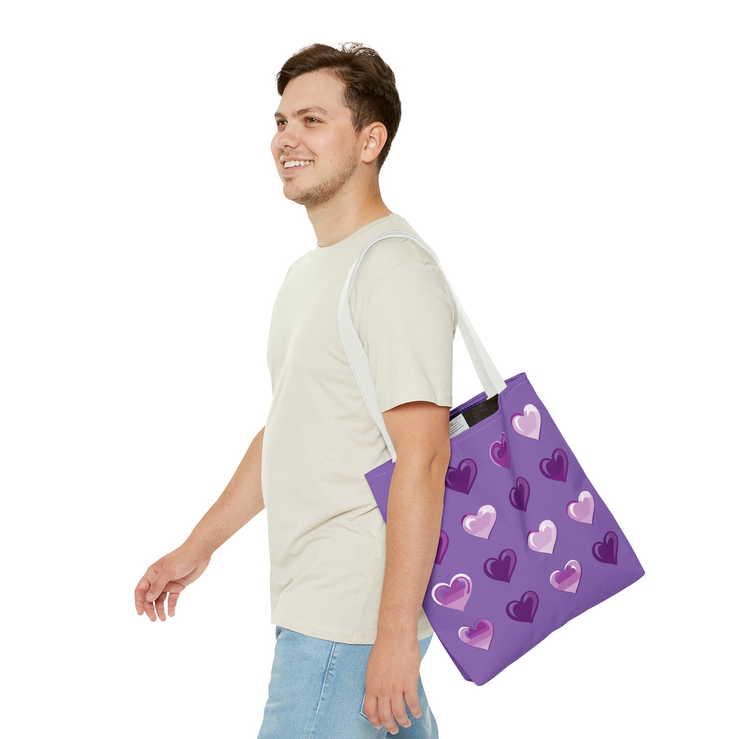 Valentine's Light purple Tote Bag (AOP)