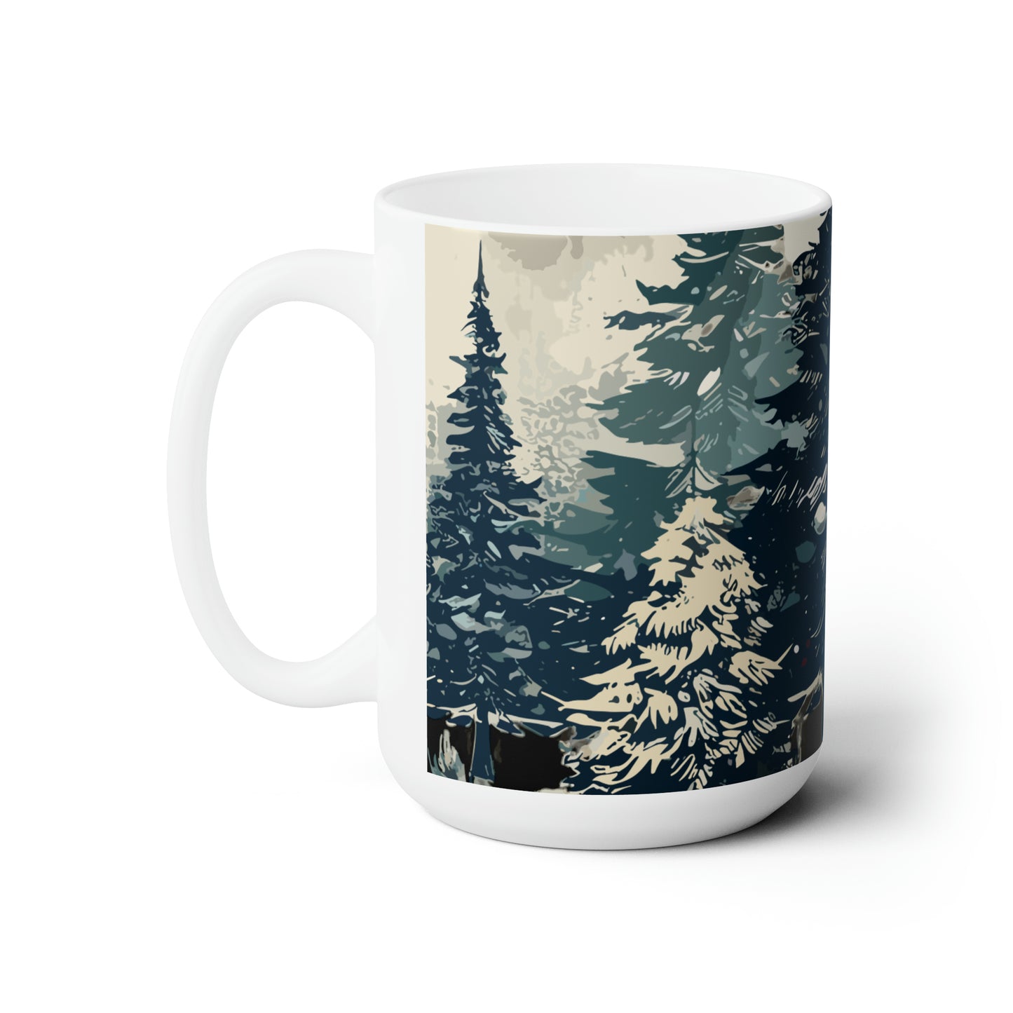 Christmas tree regular Ceramic Mug15oz