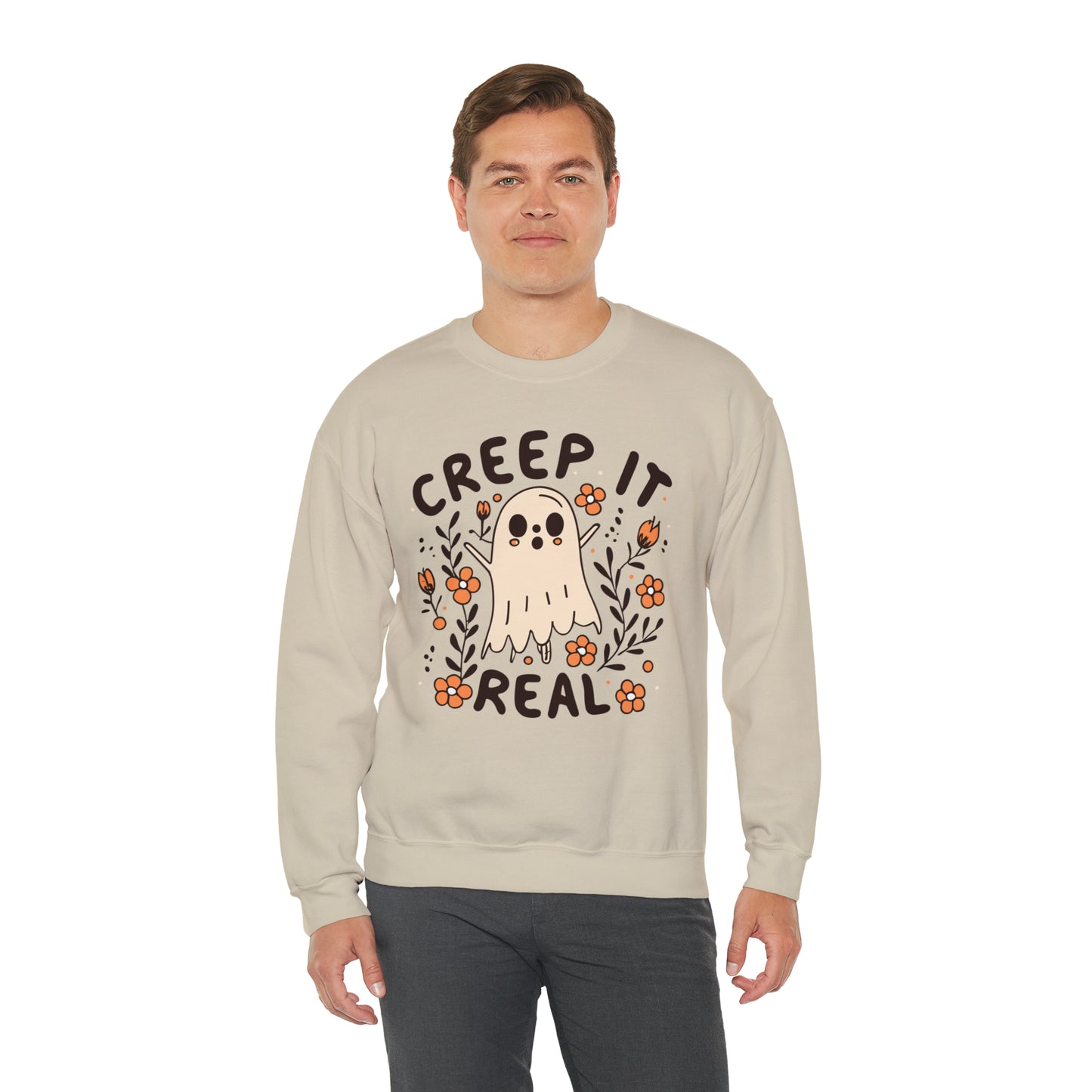 Creep It Real Sweatshirt, Spooky Season Halloween Sweatshirt, Winter Sweatshirt, Spooky Sweatshirt, Halloween Gifts