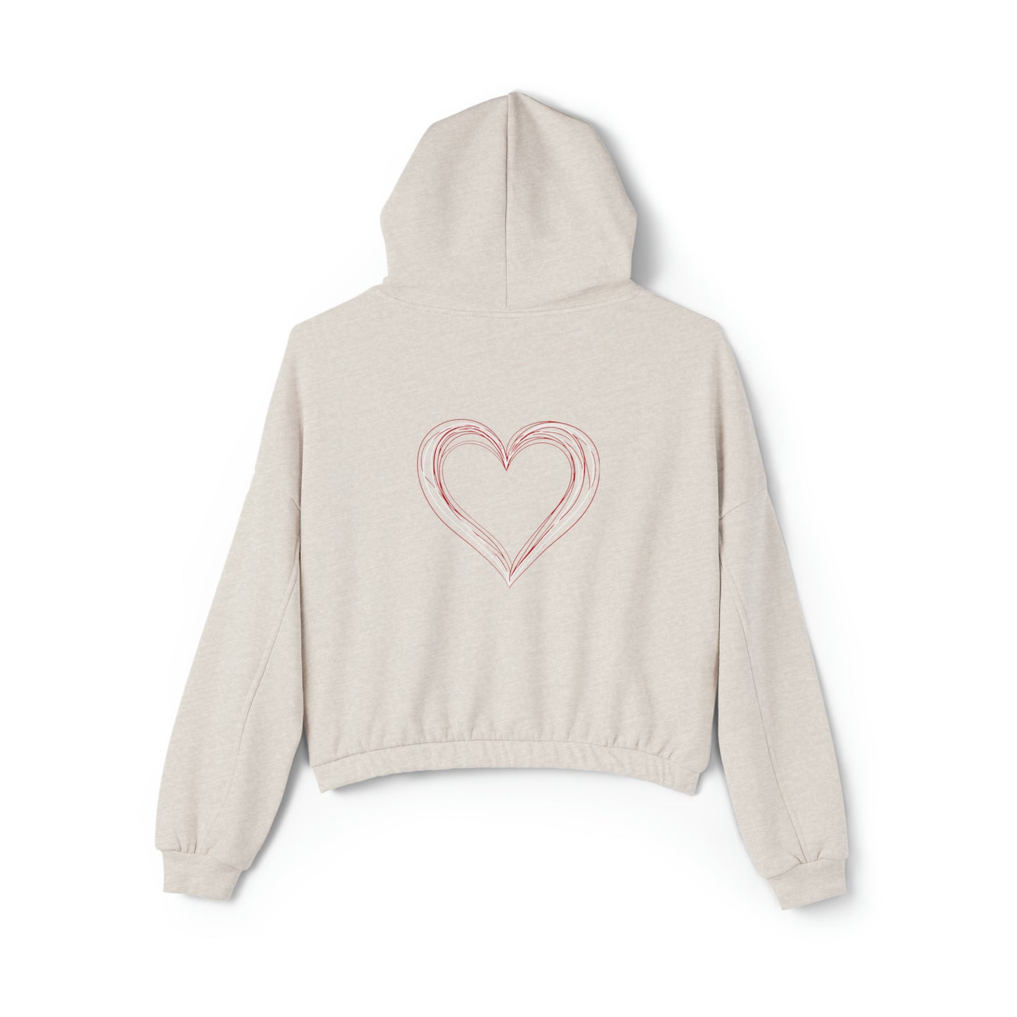 Valentine's best Gift, Women's Cinched Bottom Hoodie