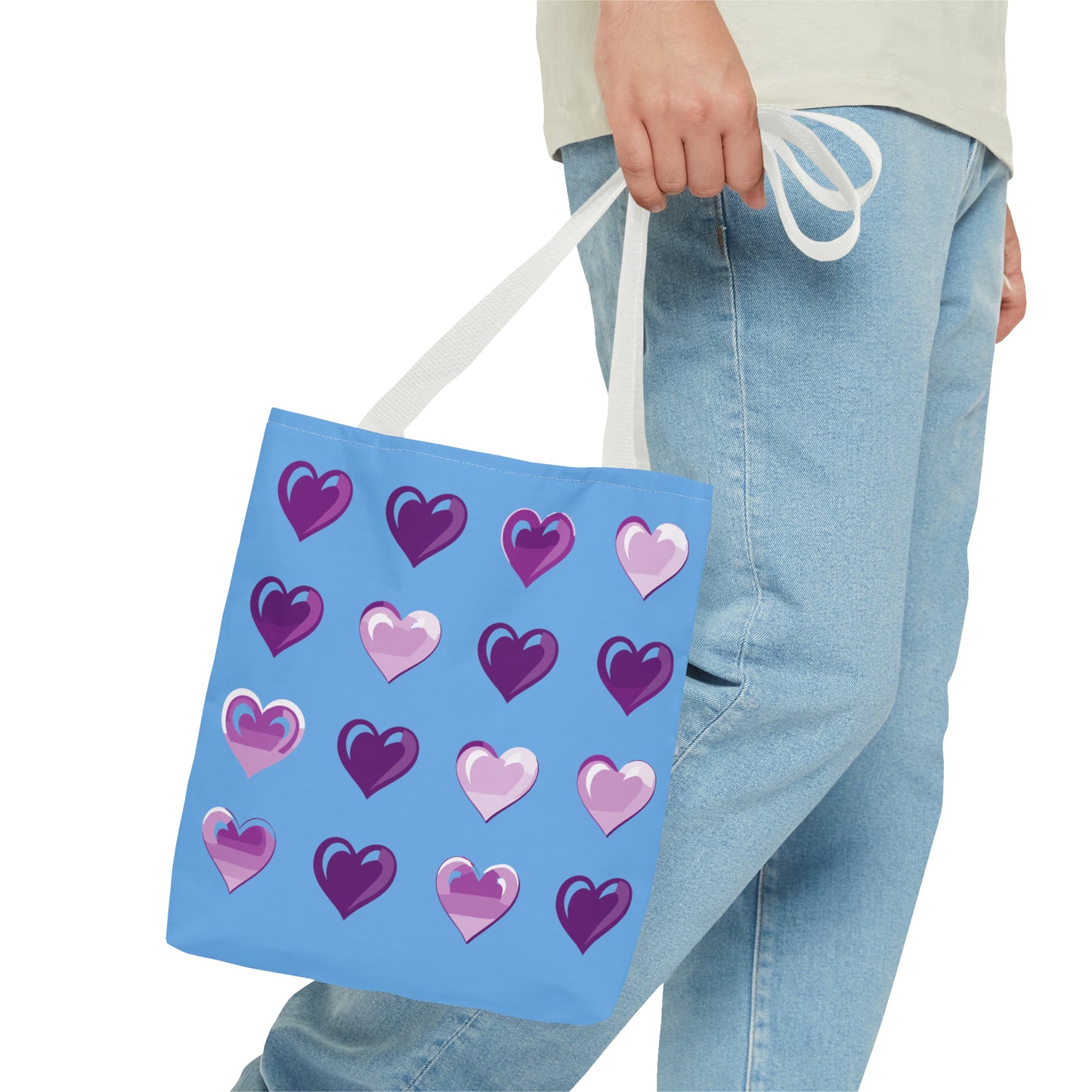 Valentine's Light blue Tote Bag (AOP)