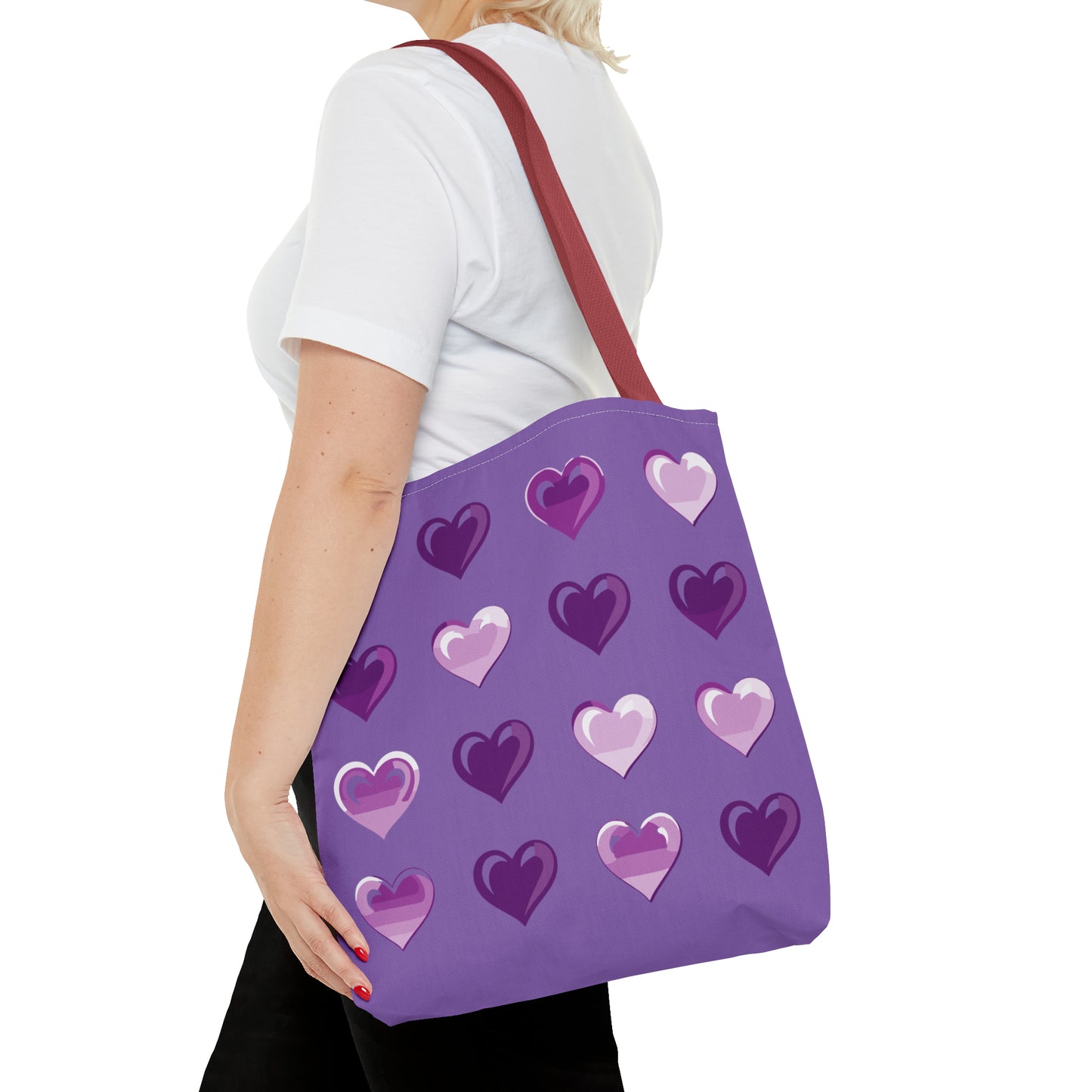 Valentine's Light purple Tote Bag (AOP)