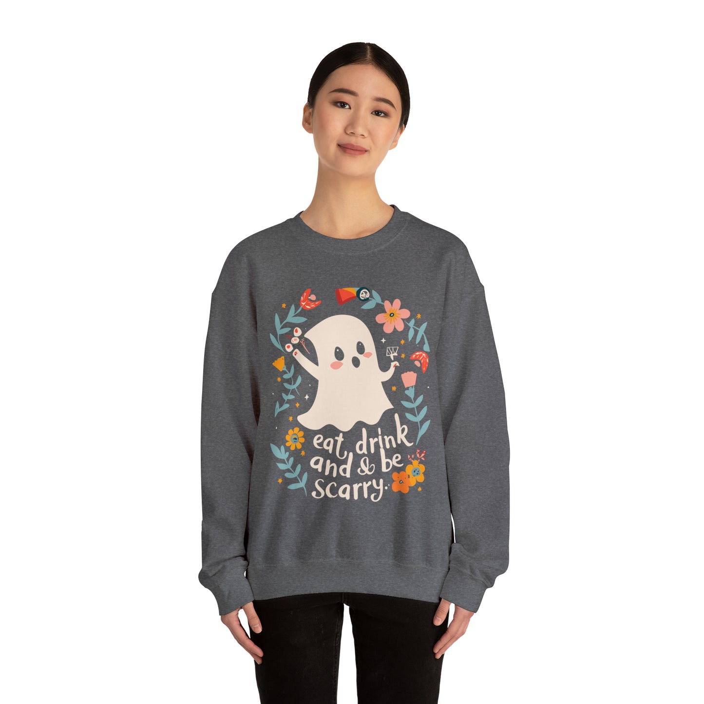 Spooky Eat, Drink and Scary Halloween Sweatshirt, Spooky Season Halloween Sweatshirt, Halloween Costume, Spooky Sweatshirt, Halloween Gifts