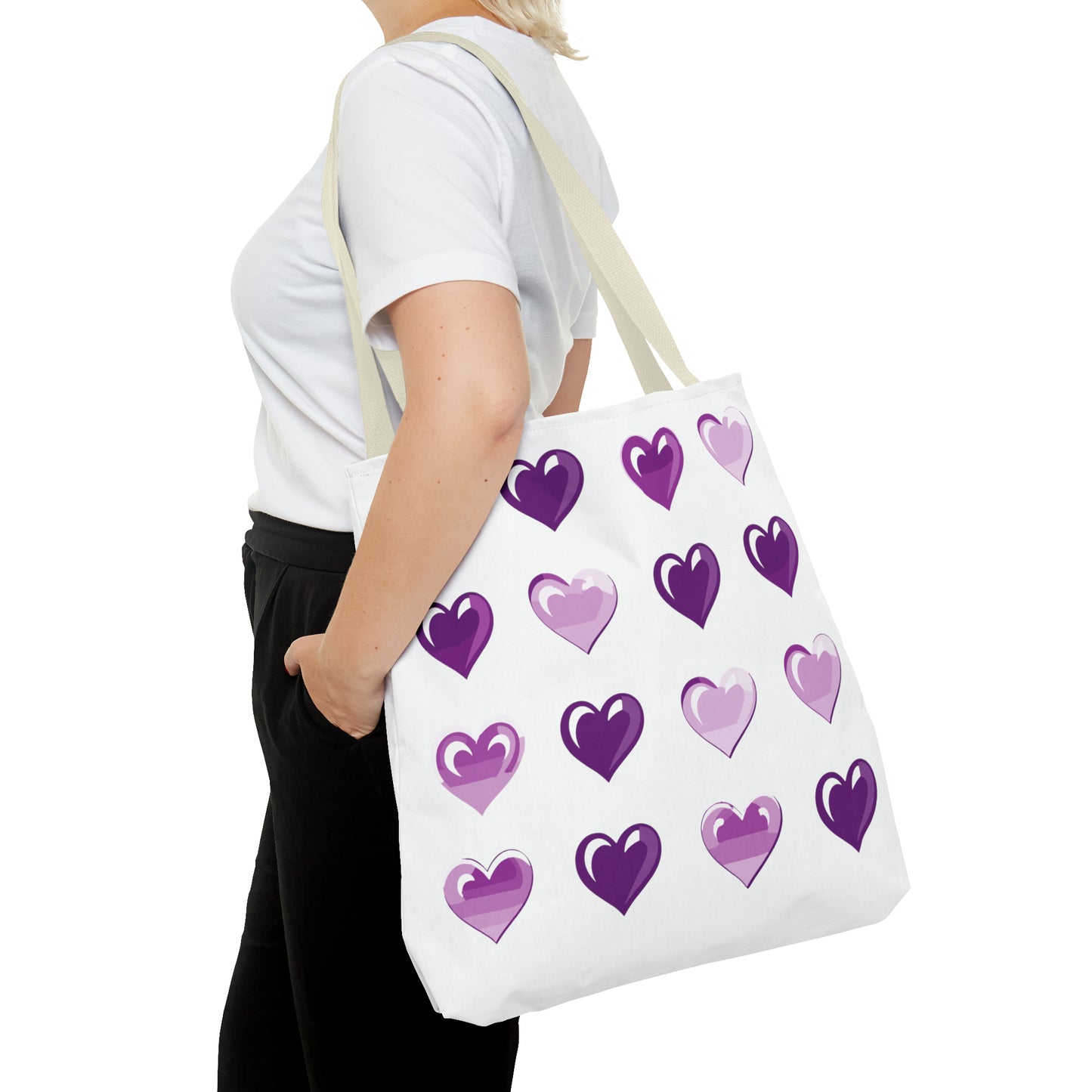 Valentine's white Tote Bag (AOP)