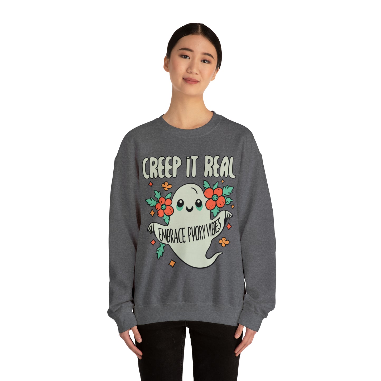 Creep It Real Sweatshirt, Spooky Season Halloween Sweatshirt, Winter Sweatshirt, Spooky Sweatshirt, Halloween Gifts