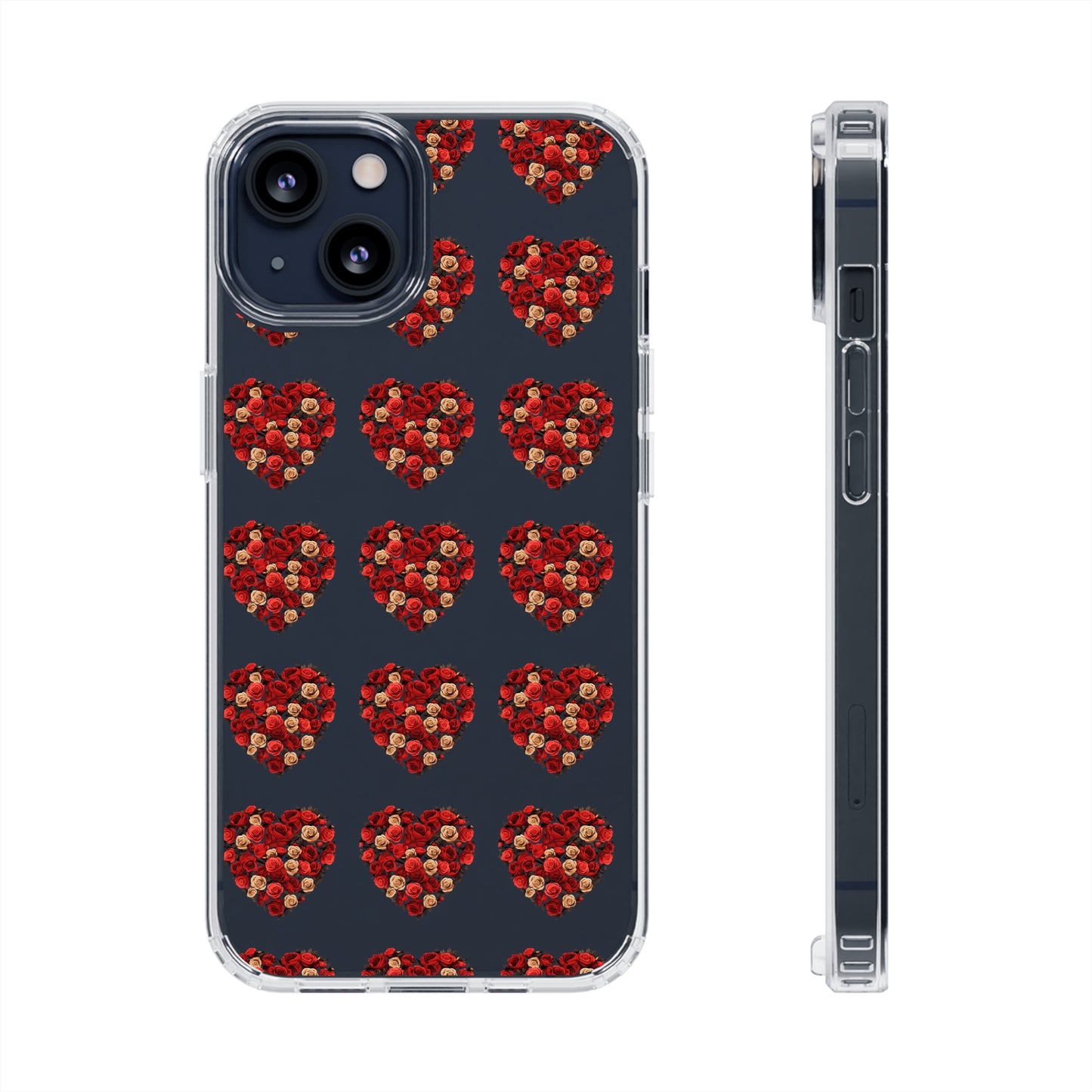 Valentine's day flourish heart shape design cases