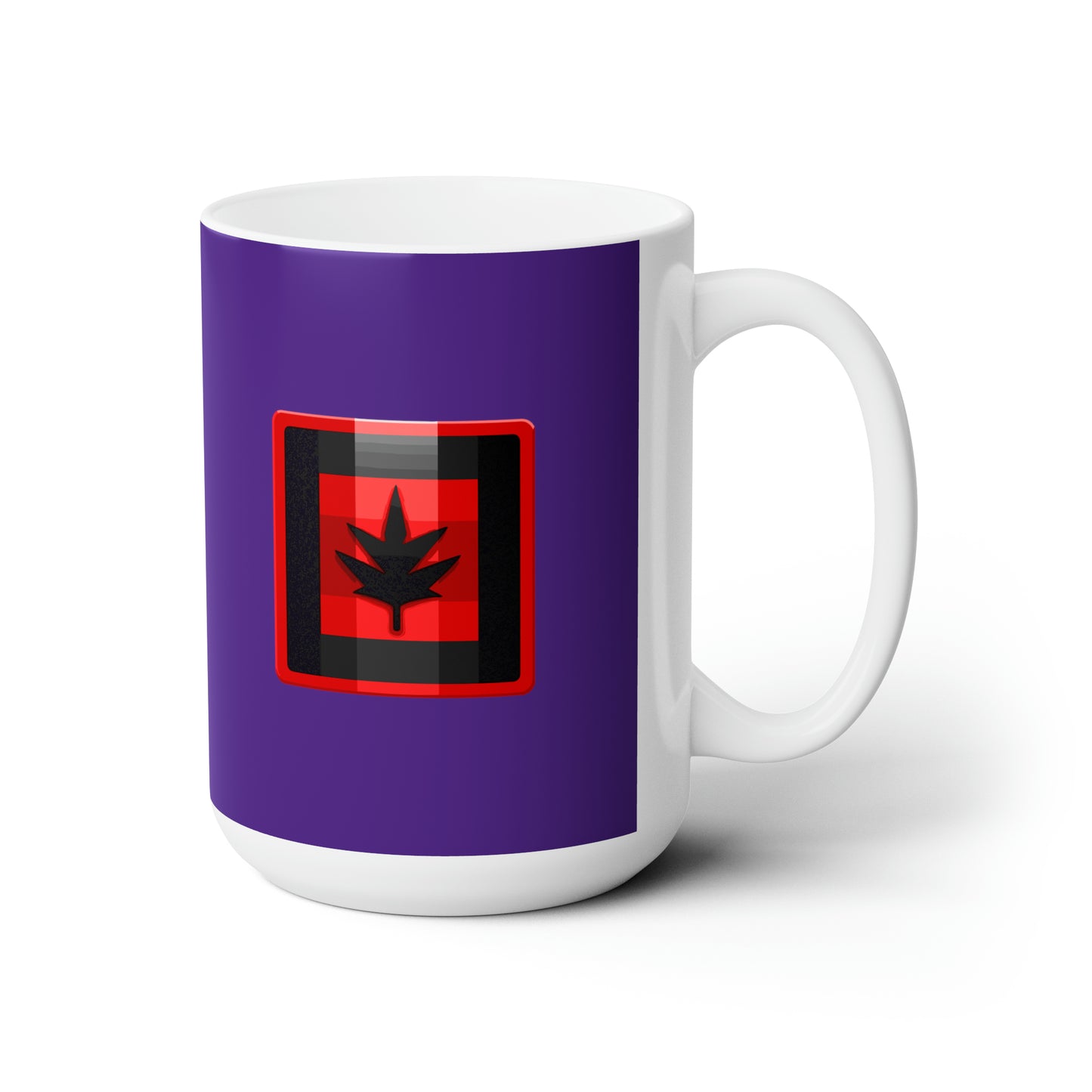 Canada maple leaf purple Christmas Ceramic Mug 15oz