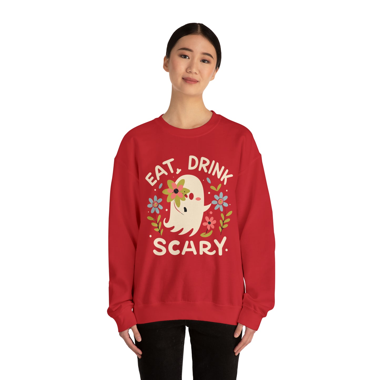 Halloween Eat, Drink Scary Spooky Sweatshirt, Spooky Season Halloween Sweatshirt, Halloween Costume, Spooky Sweatshirt, Halloween Gifts