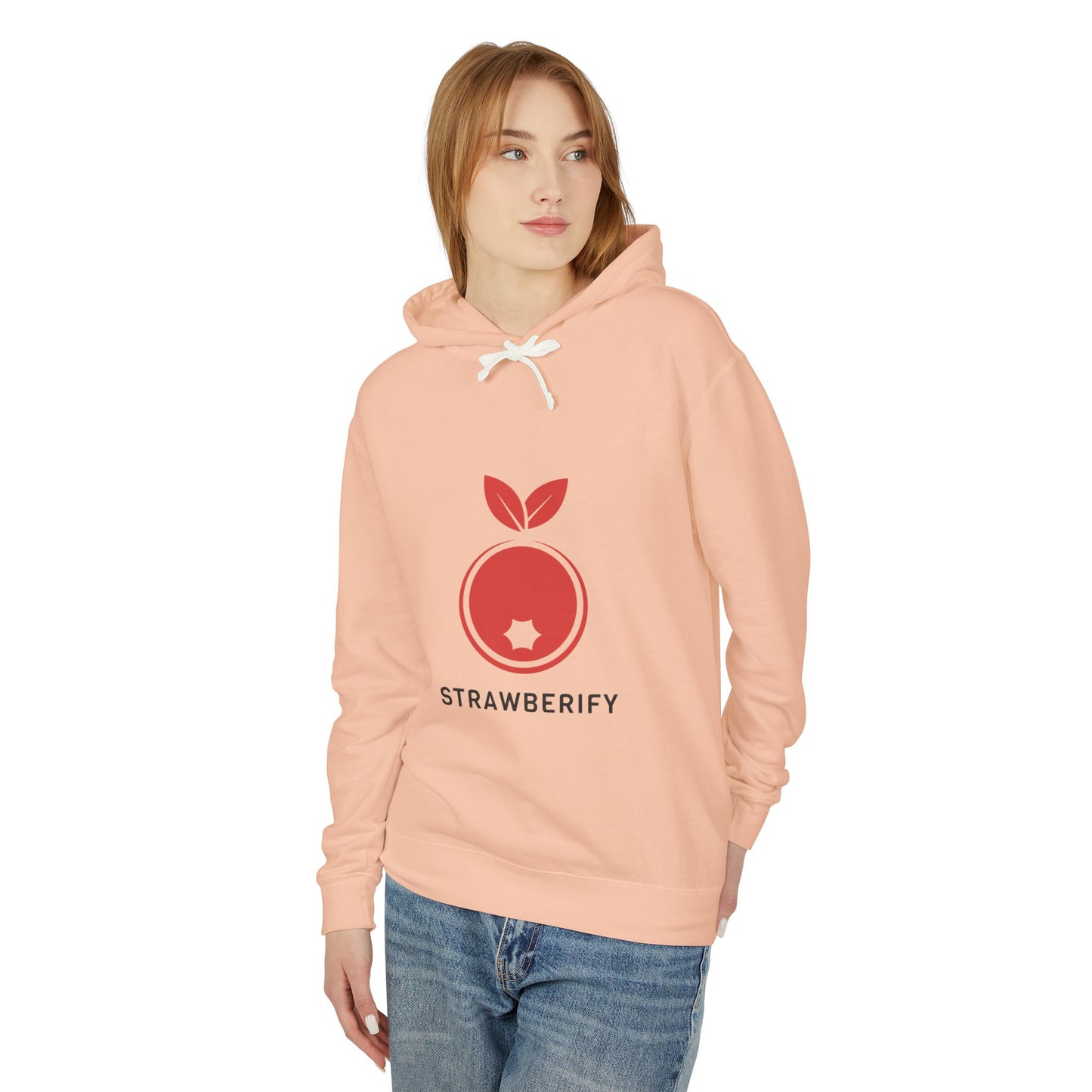 Strawberify Unisex Lightweight Hooded Sweatshirt