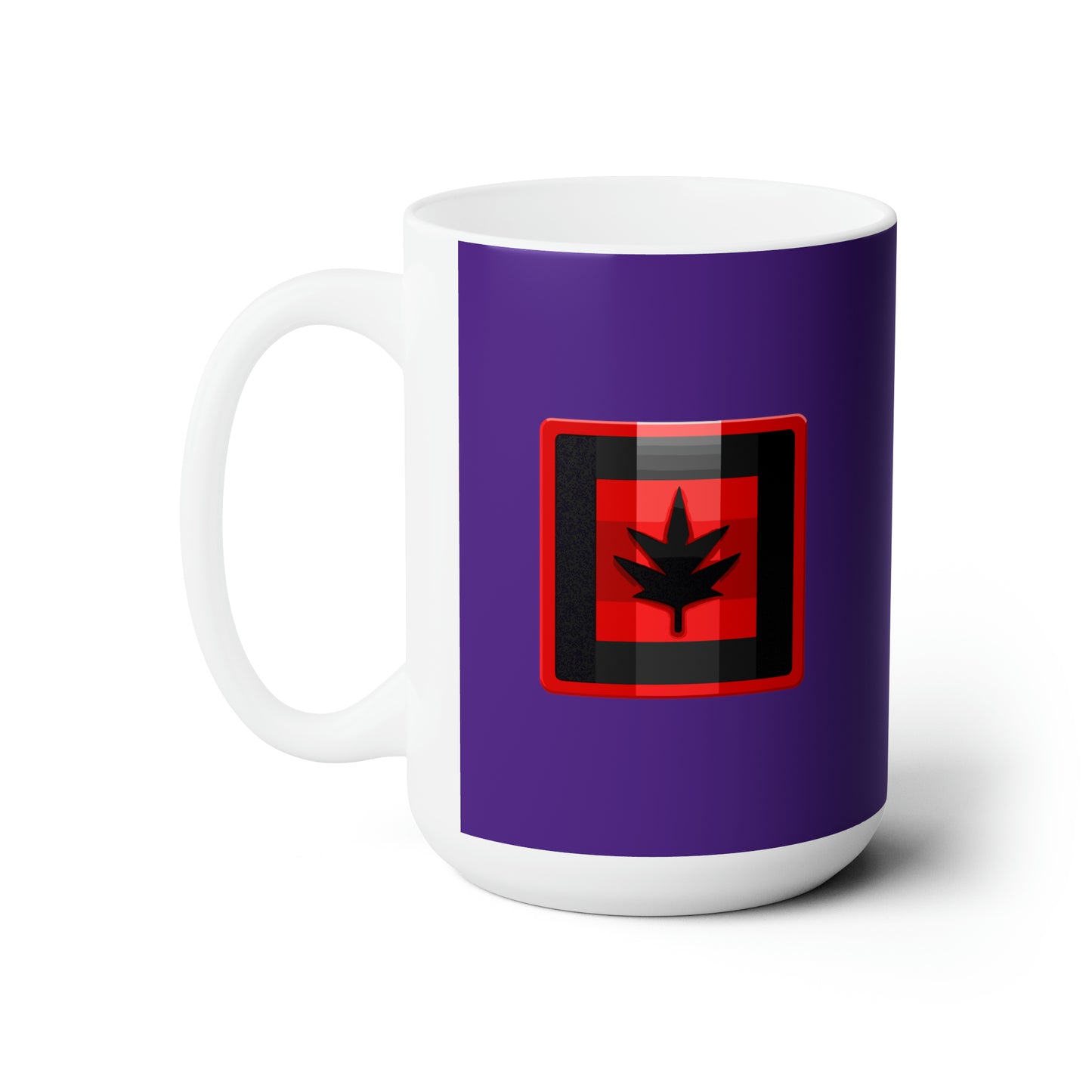 Canada maple leaf purple Christmas Ceramic Mug 15oz