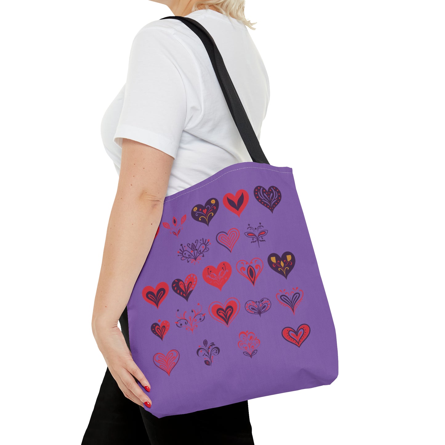 Valentine's light purple Tote Bag (AOP)