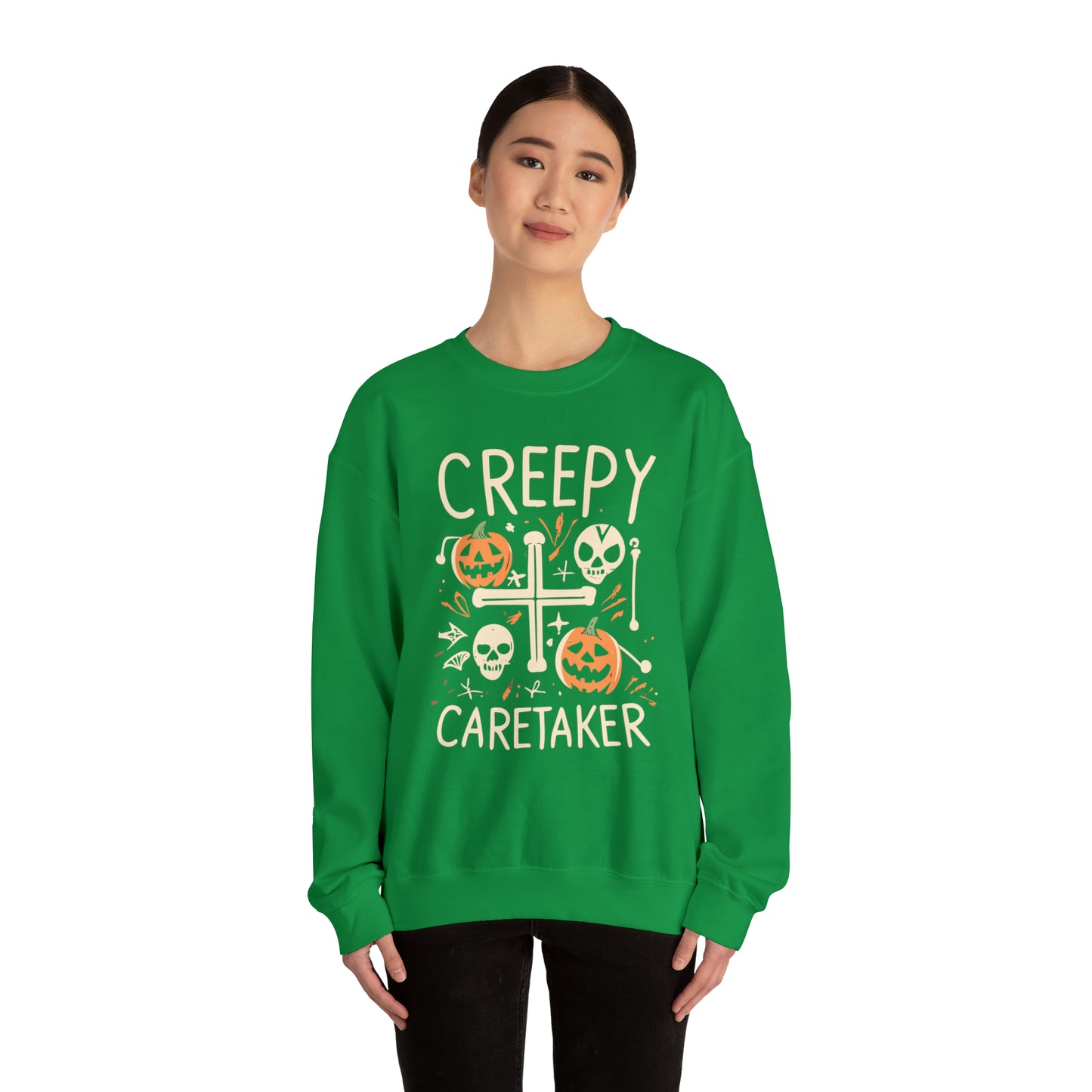 Creepy Caretaker Nurse Halloween Sweatshirt, Spooky Season Halloween Sweatshirt, Winter Sweatshirt, Spooky Sweatshirt, Halloween Gifts