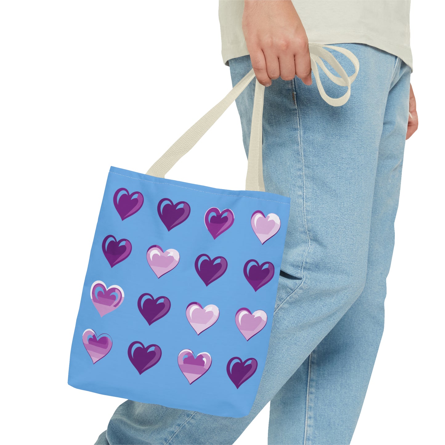 Valentine's Light blue Tote Bag (AOP)