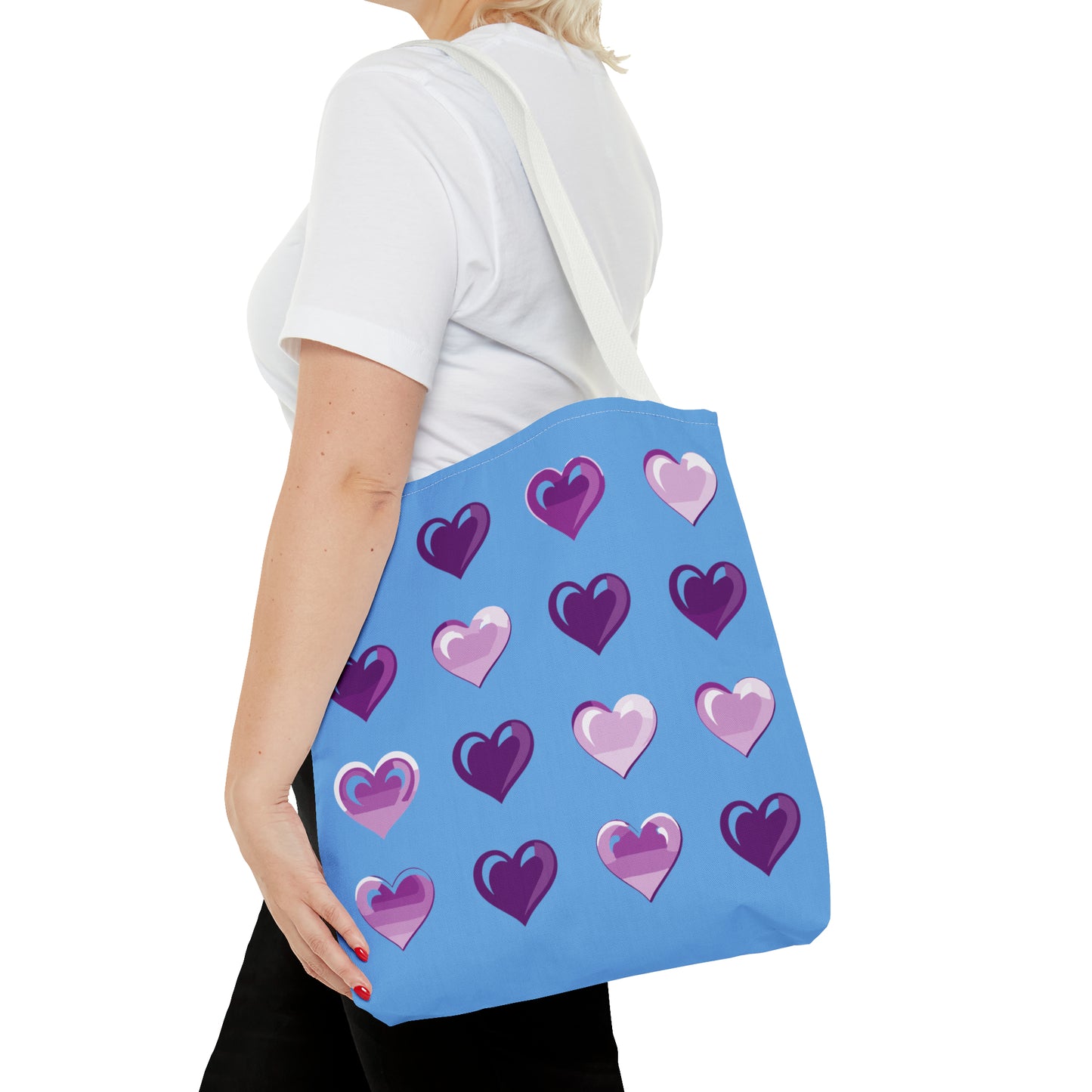 Valentine's Light blue Tote Bag (AOP)