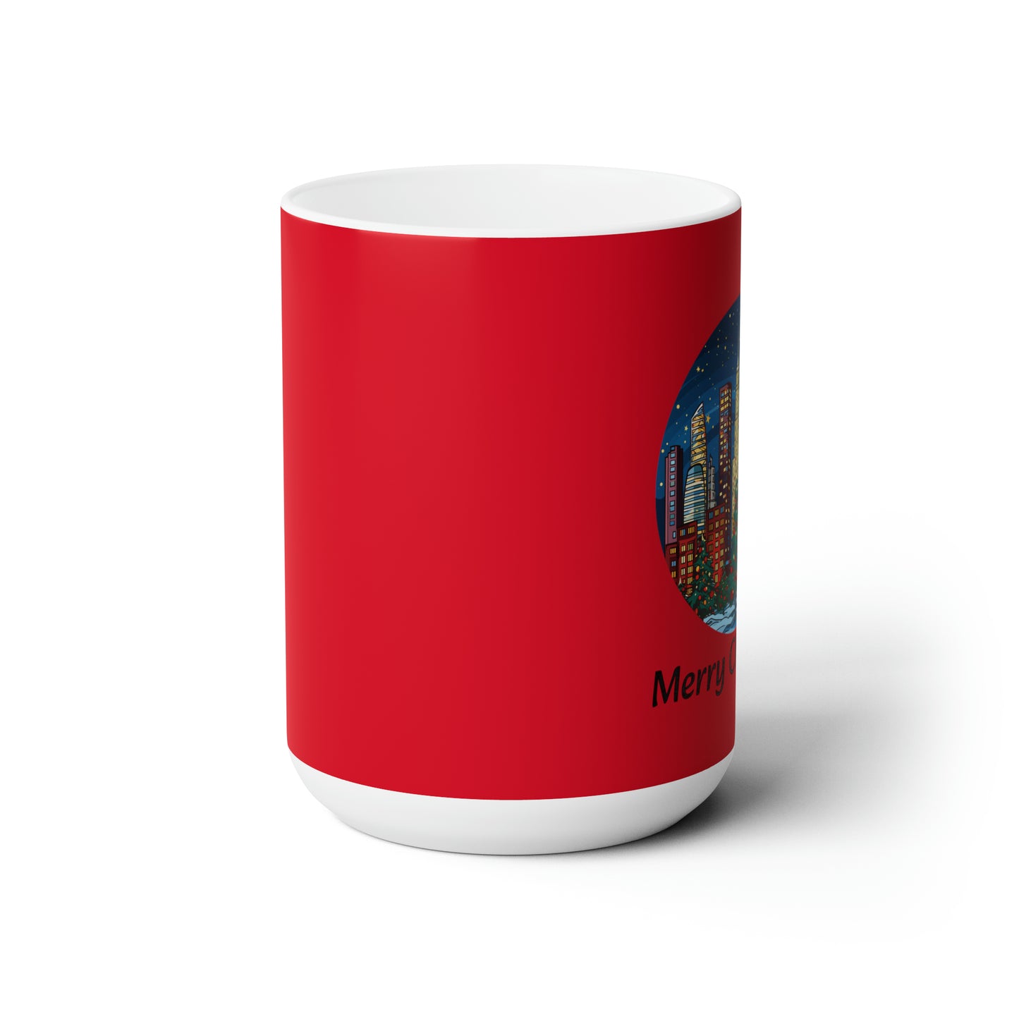 New York City Christmas Ceramic Mug 15oz