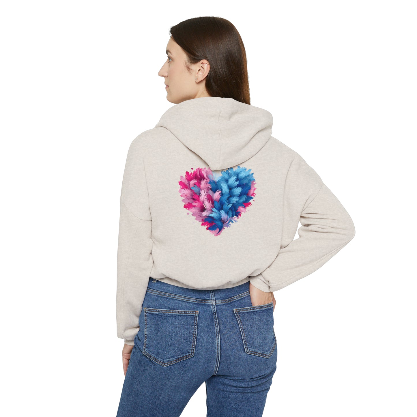 Valentine's best Gift, Women's Cinched Bottom Hoodie