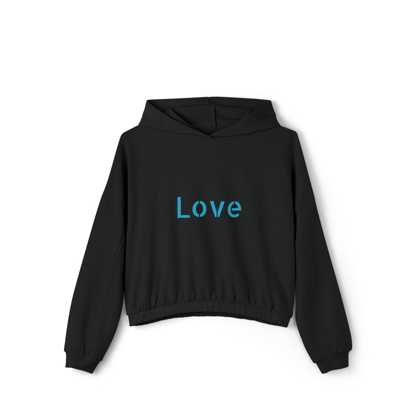 Valentine's best Gift, hearts design Women's Cinched Bottom Hoodie