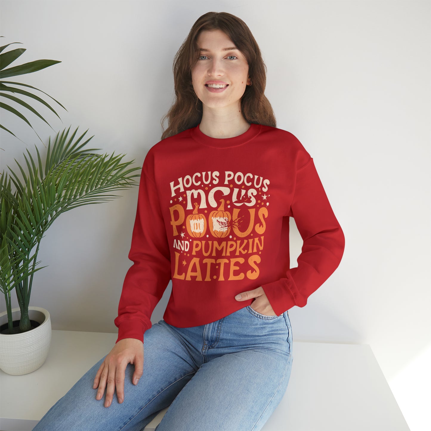 Hocus Pocus Pumpkin Lattes Halloween Sweatshirt, Spooky Season Halloween Sweatshirt, Halloween Costume, Spooky Sweatshirt, Halloween Gifts