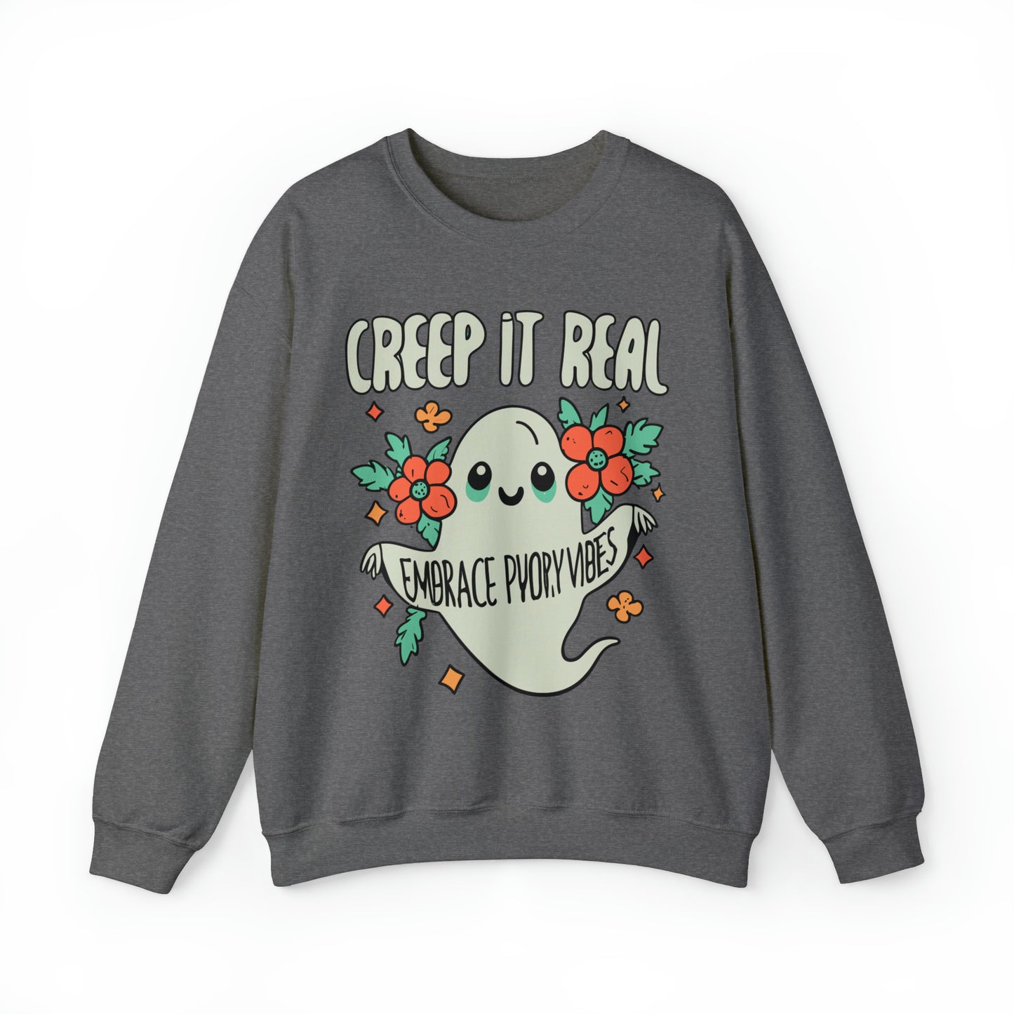 Creep It Real Sweatshirt, Spooky Season Halloween Sweatshirt, Winter Sweatshirt, Spooky Sweatshirt, Halloween Gifts